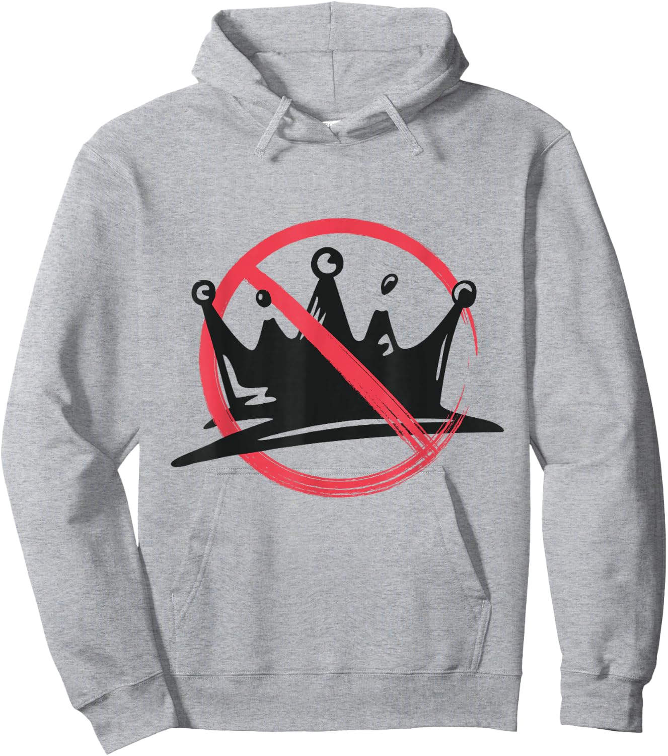 No Kings Two Sided Front Back Nope Vintage Hoodie - Hoodie | Ash