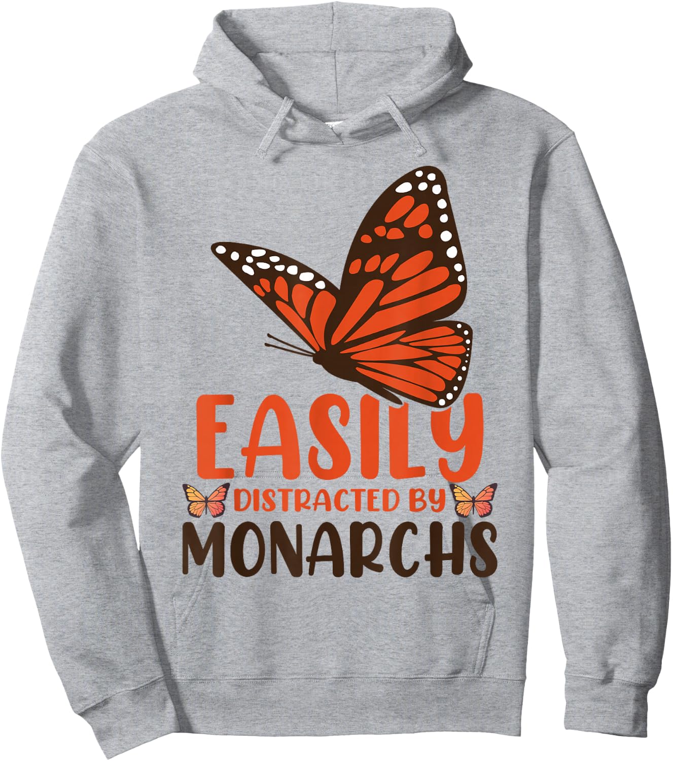 Monarch Butterfly Hoodie - Hoodie | Ash