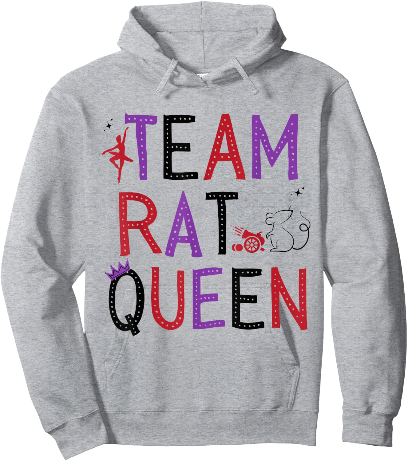 Team Rat Queen Nutcracker Ballet Christmas Xmas Hoodie - Hoodie | Ash
