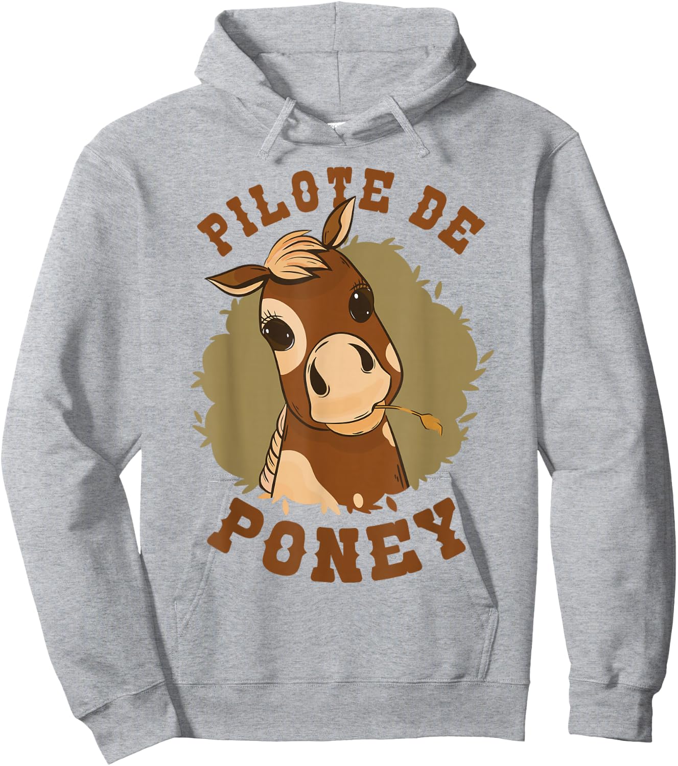 Girl Horse Riding Pony Pilot Girl Horses Hoodie - Hoodie | Ash