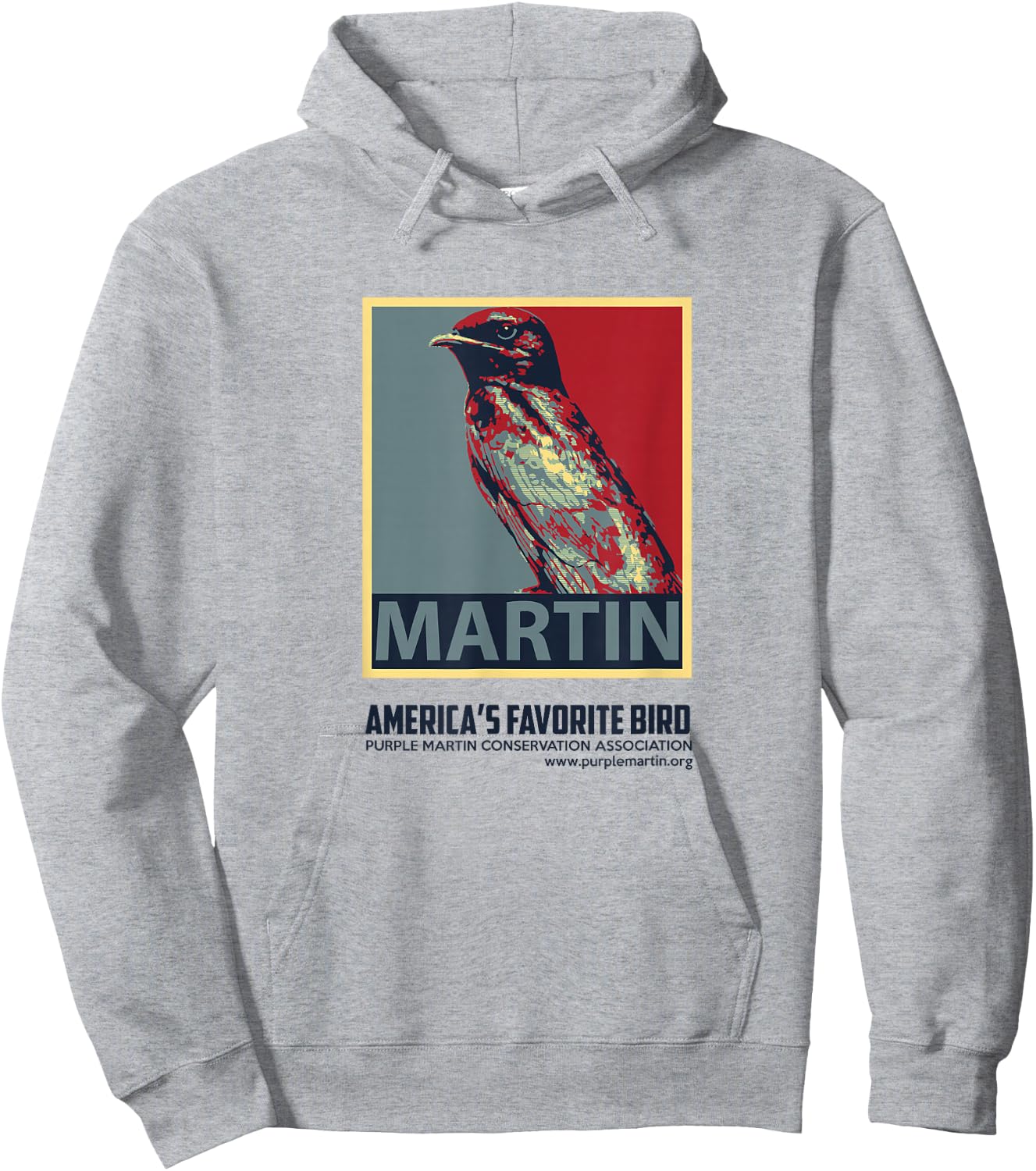 Purple Martin America's Favorite Bird Hoodie - Hoodie | Ash
