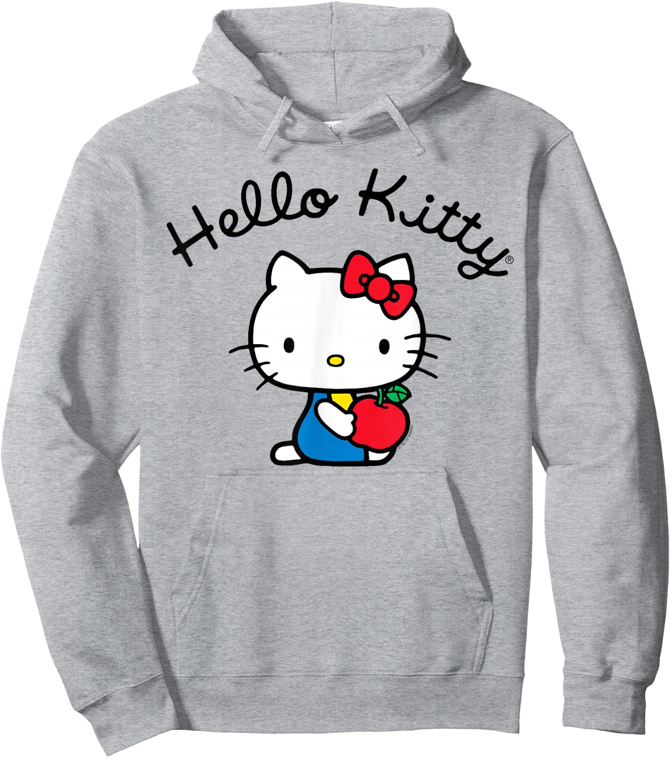 Hello Kitty Retro Logo Shirt Hoodie - Hoodie | Ash