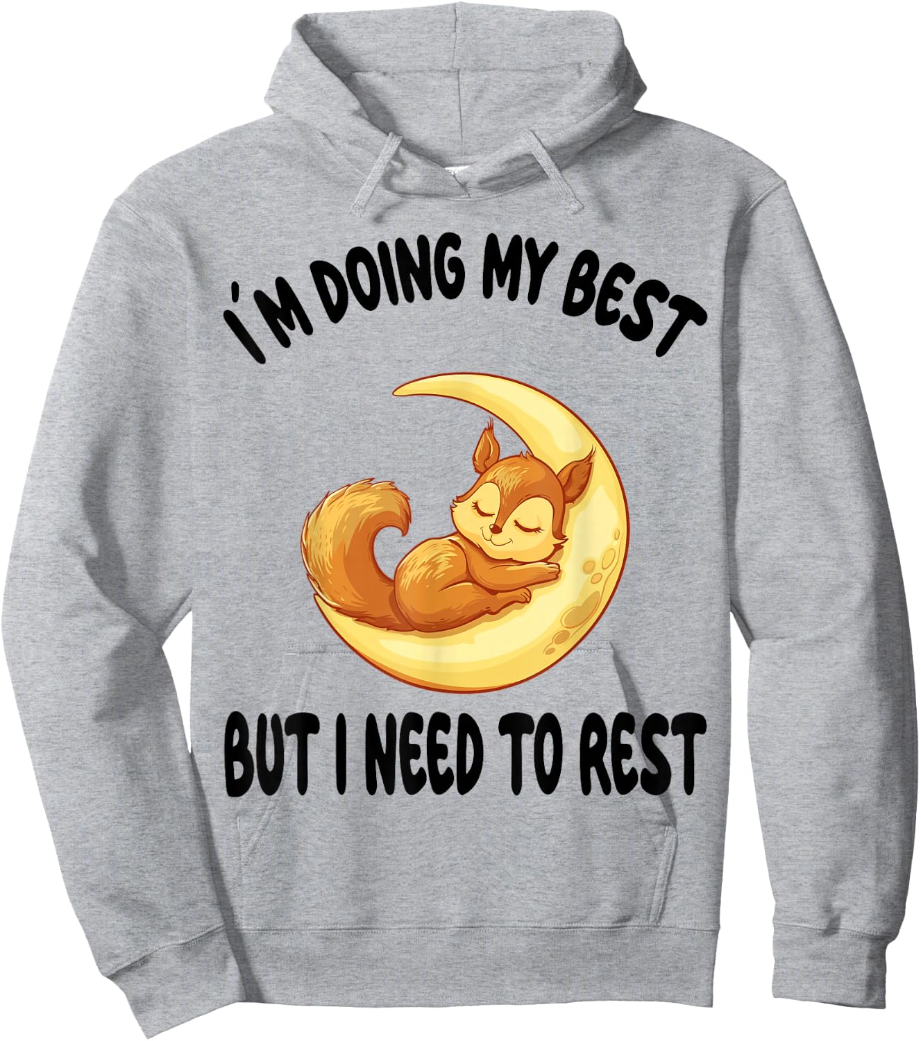 Squirrel Official Sleepshirt Pajamas Nightgown Hoodie - Hoodie | Ash