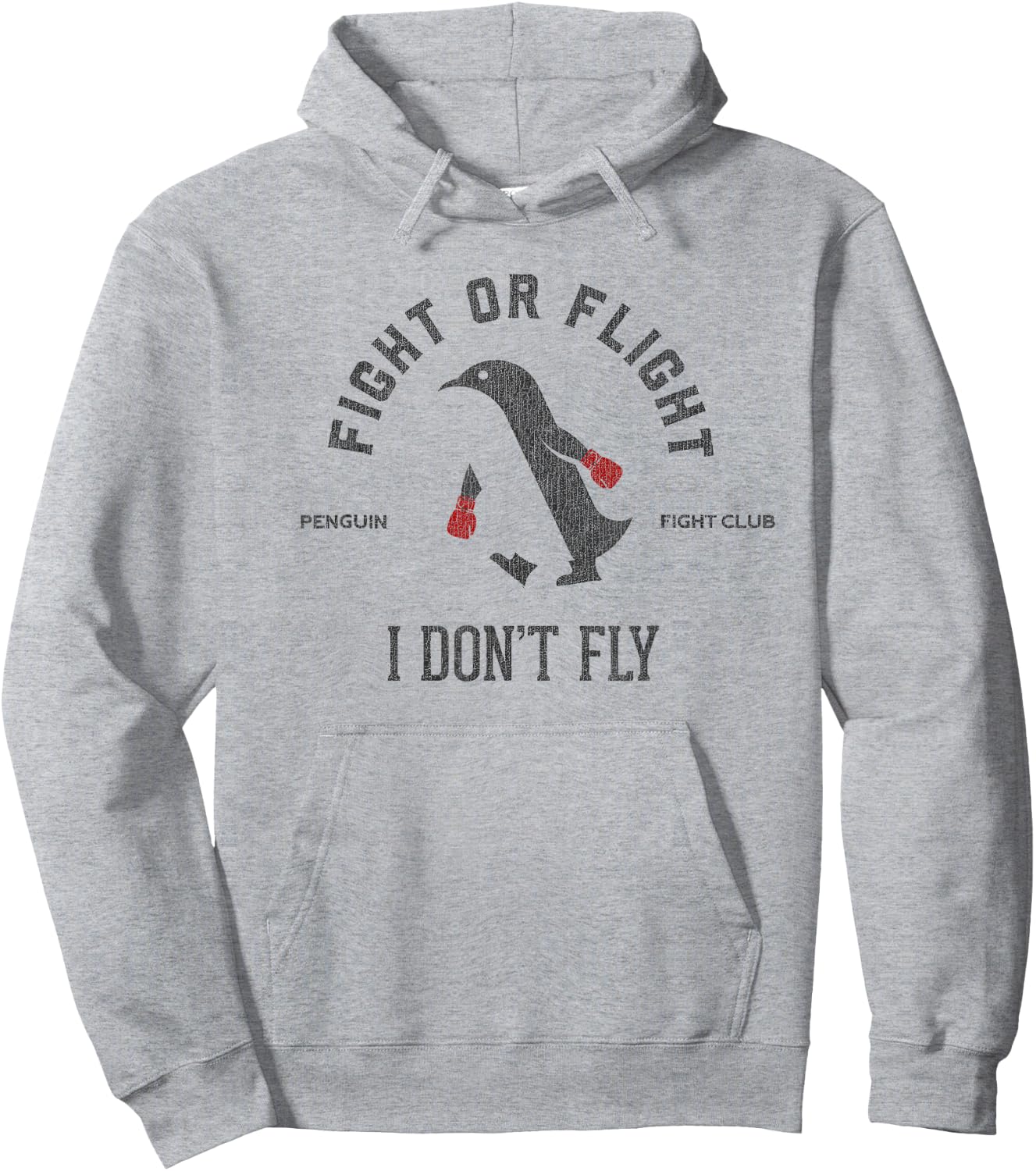 Funny vintage penguin boxing motivation Hoodie - Hoodie | Ash