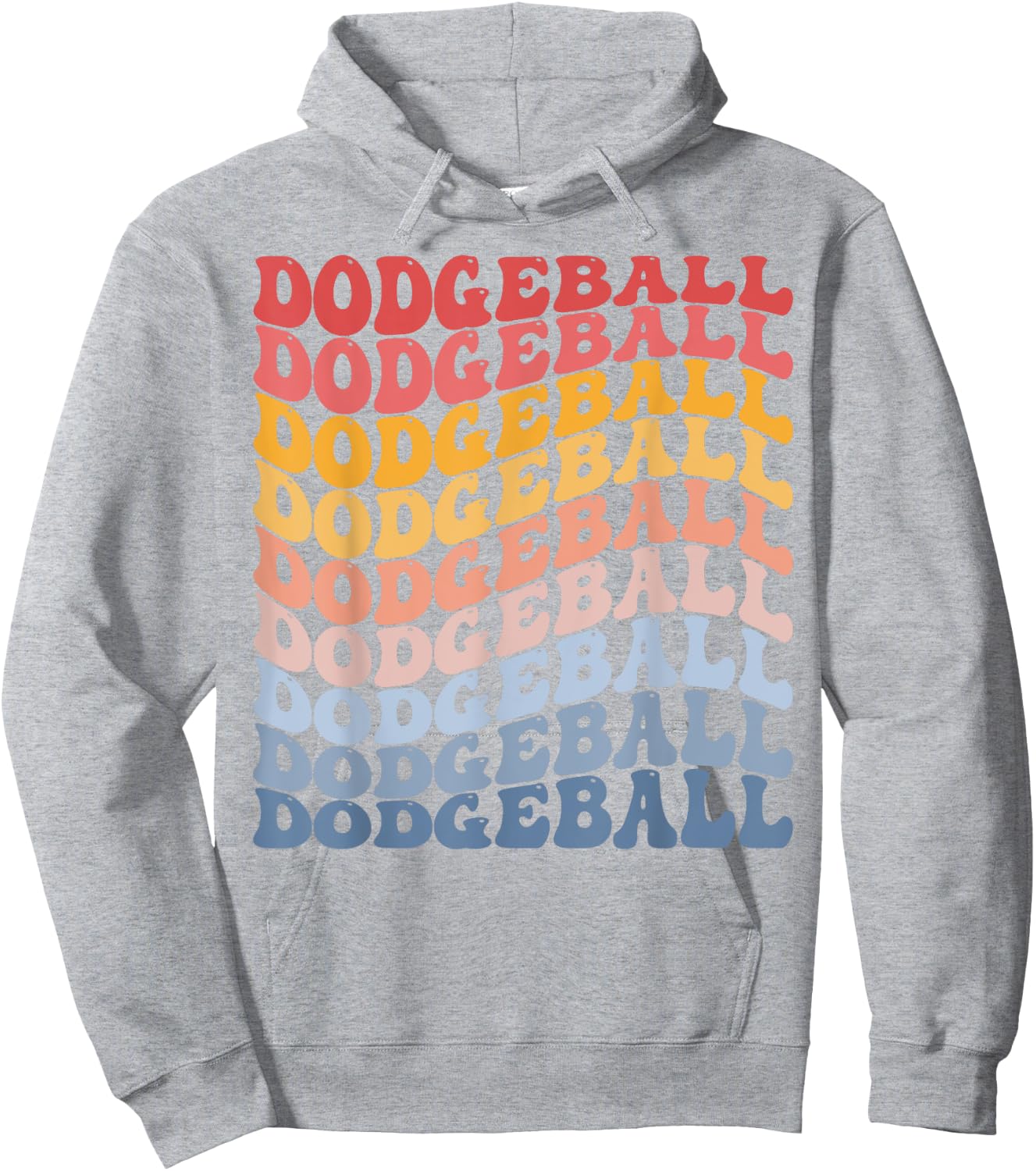 Dodgeball Team Groovy Hoodie - Hoodie | Ash