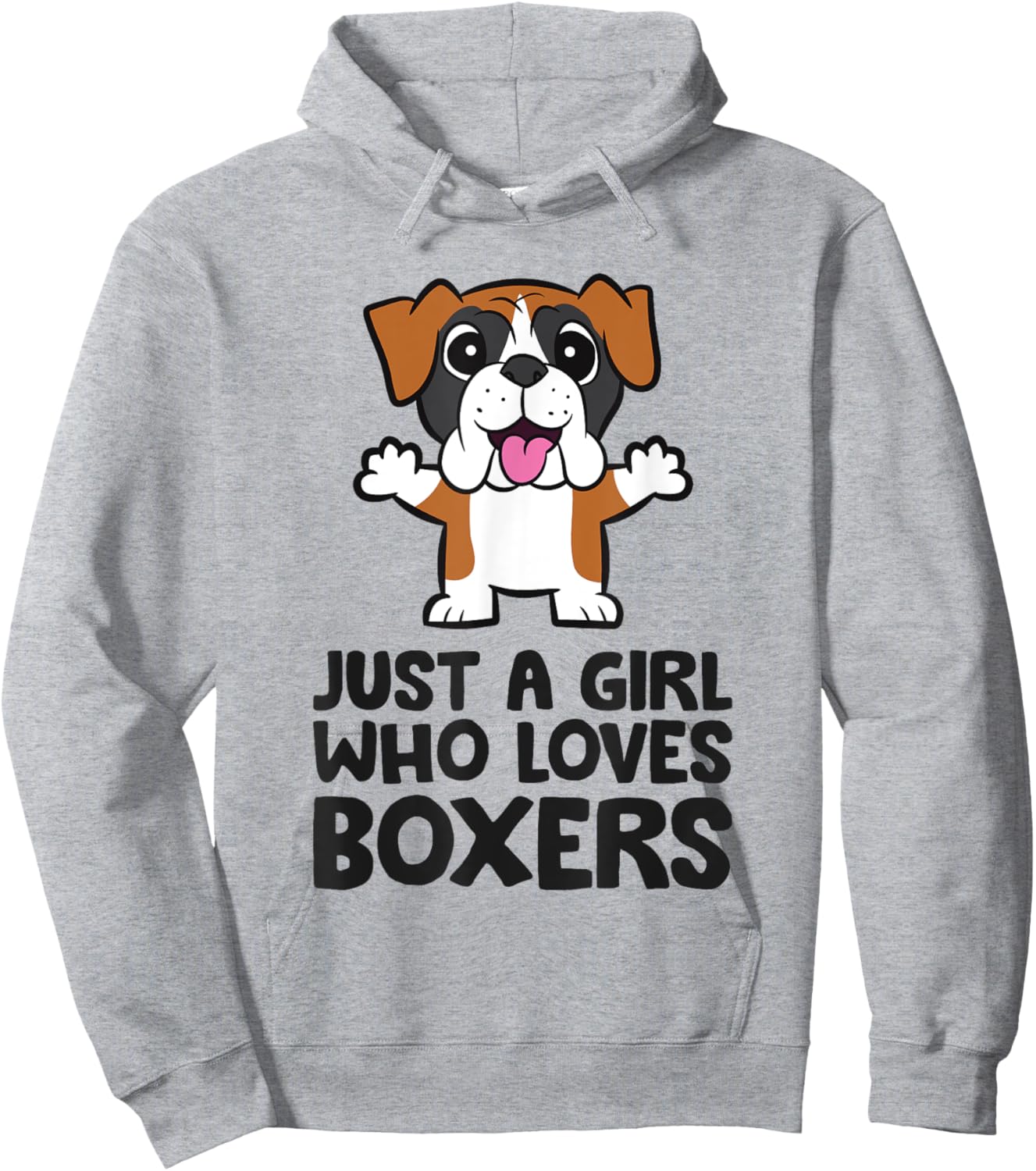 Just A Girl Who Loves Boxers Hoodie - Hoodie | Ash