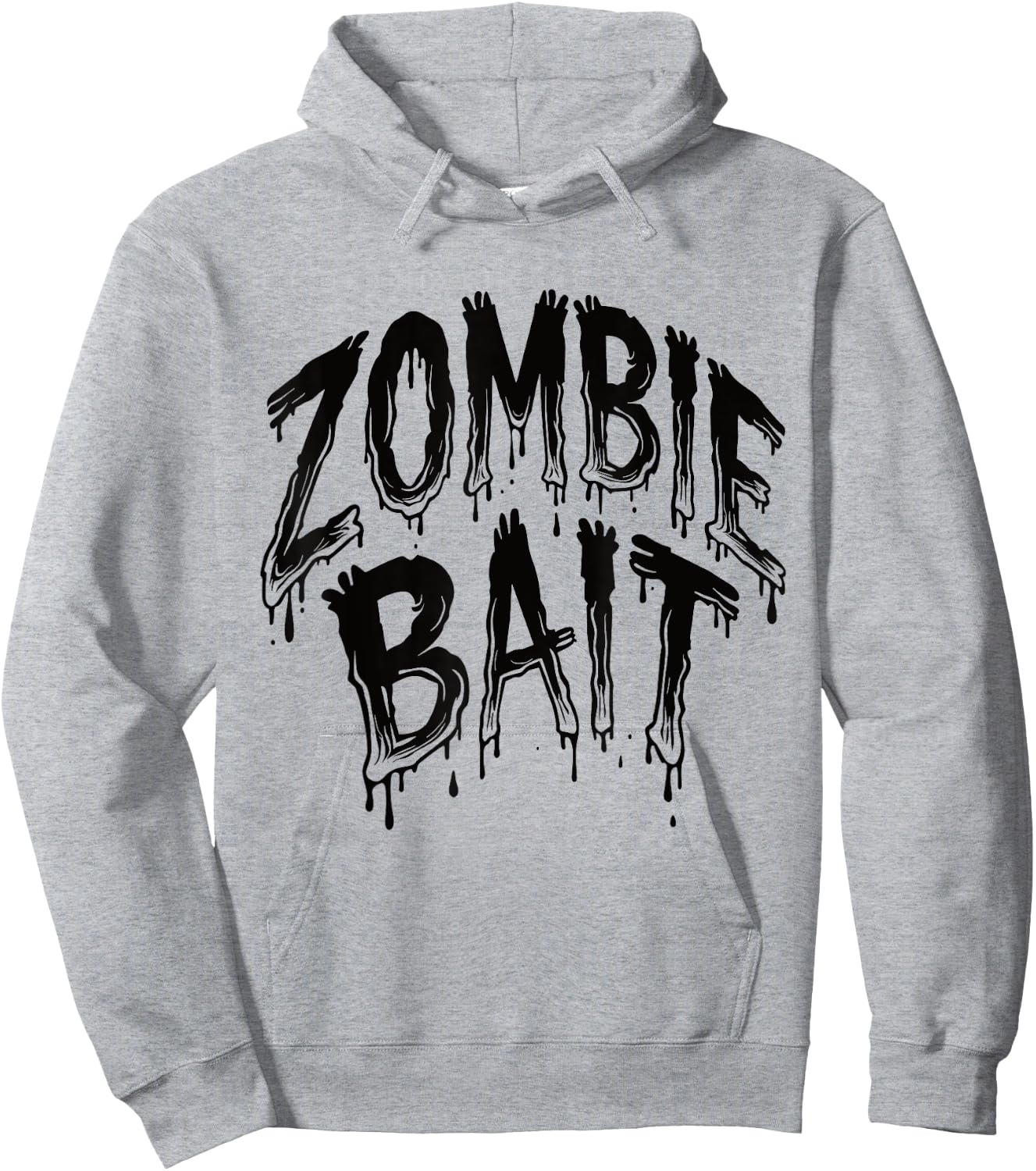 Zombie Bait Creepy Halloween Costume Hoodie - Hoodie | Ash