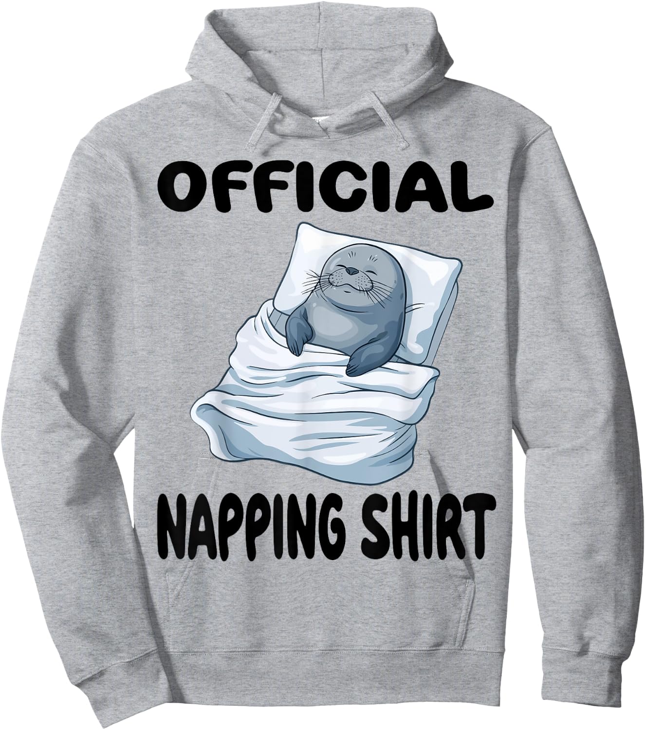 Seal Official Napping shirt Pajamas Nightgown Hoodie - Hoodie | Ash