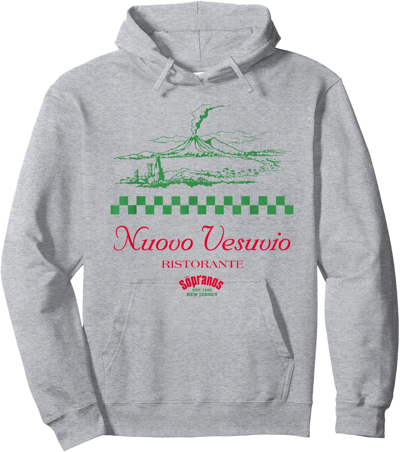 Nuovo Vesuvio Ristorante Graphic Cult TV Serie Hoodie - Hoodie | Ash