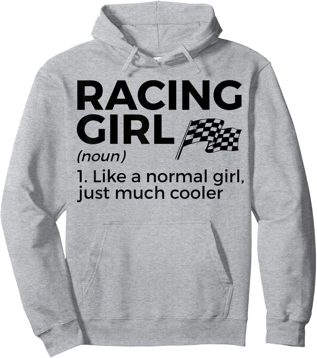 Racing Girl Definition Racing Car Party , White Hoodie - Hoodie | Ash