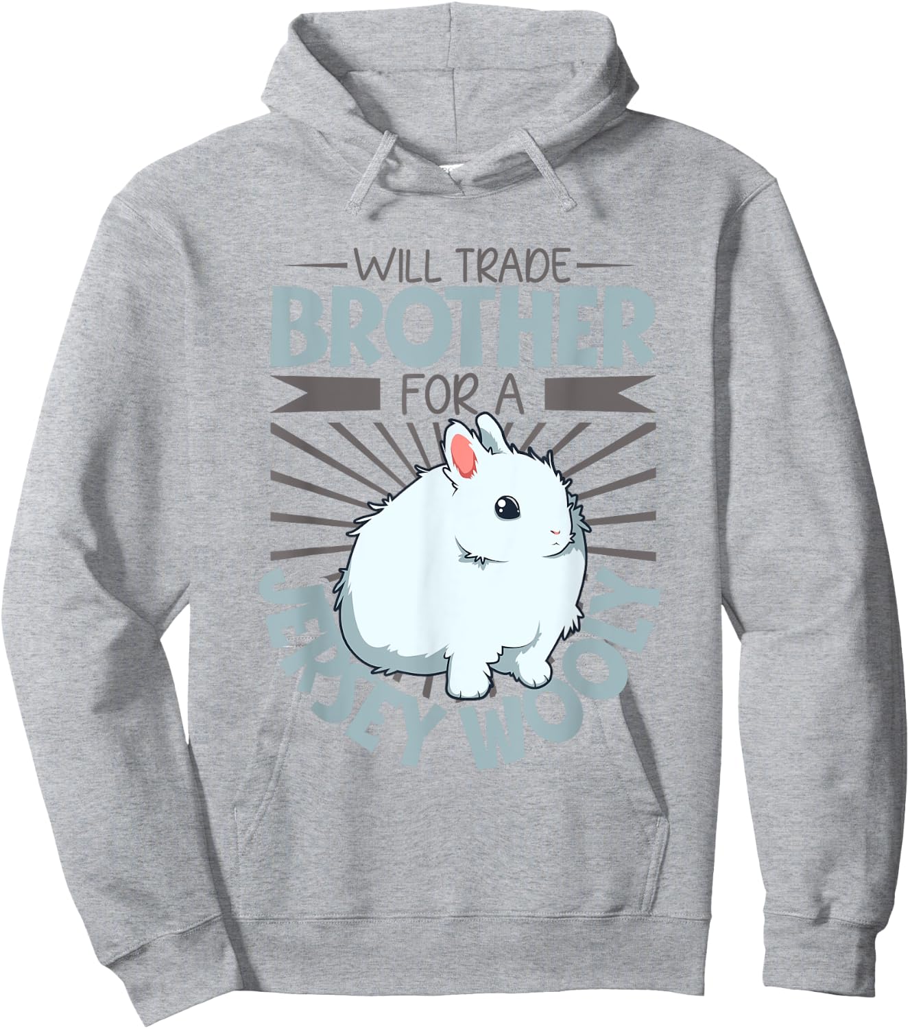 Will trade brother for a Jersey Wooly Hoodie - Hoodie | Ash