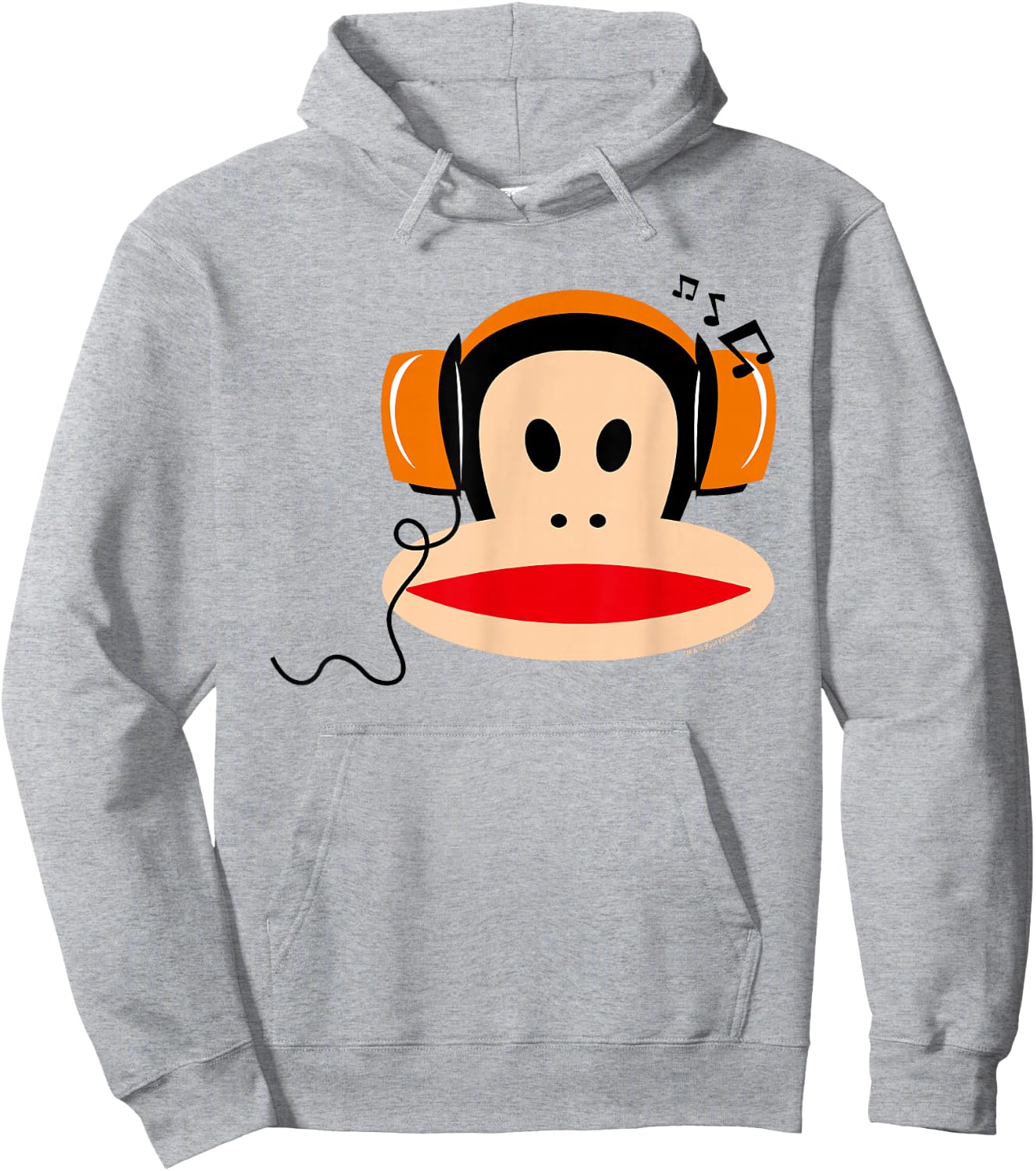 Paul Frank Julius The Monkey Headphones , gray Hoodie - Hoodie | Ash