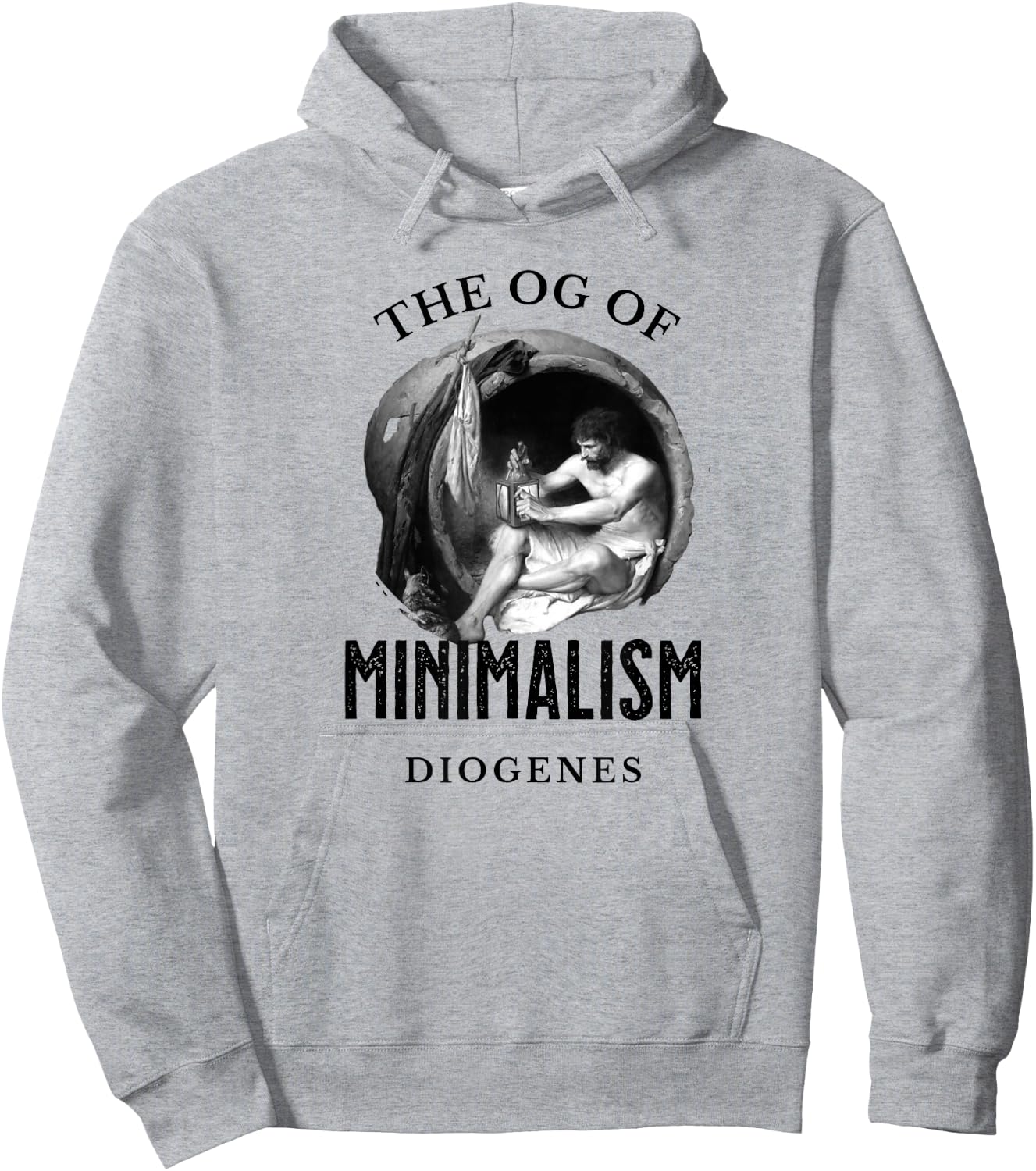Diogenes, OG of Minimalism, retro philosophy Hoodie - Hoodie | Ash