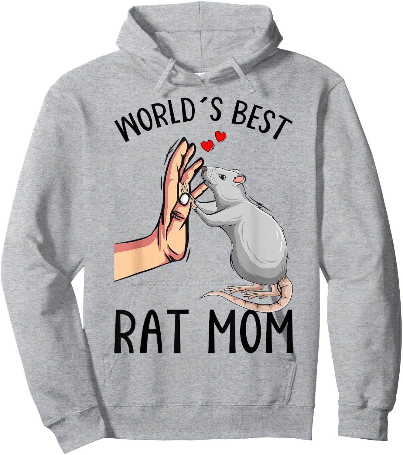 Rat Mom Rats Lover Women Girls Hoodie - Hoodie | Ash