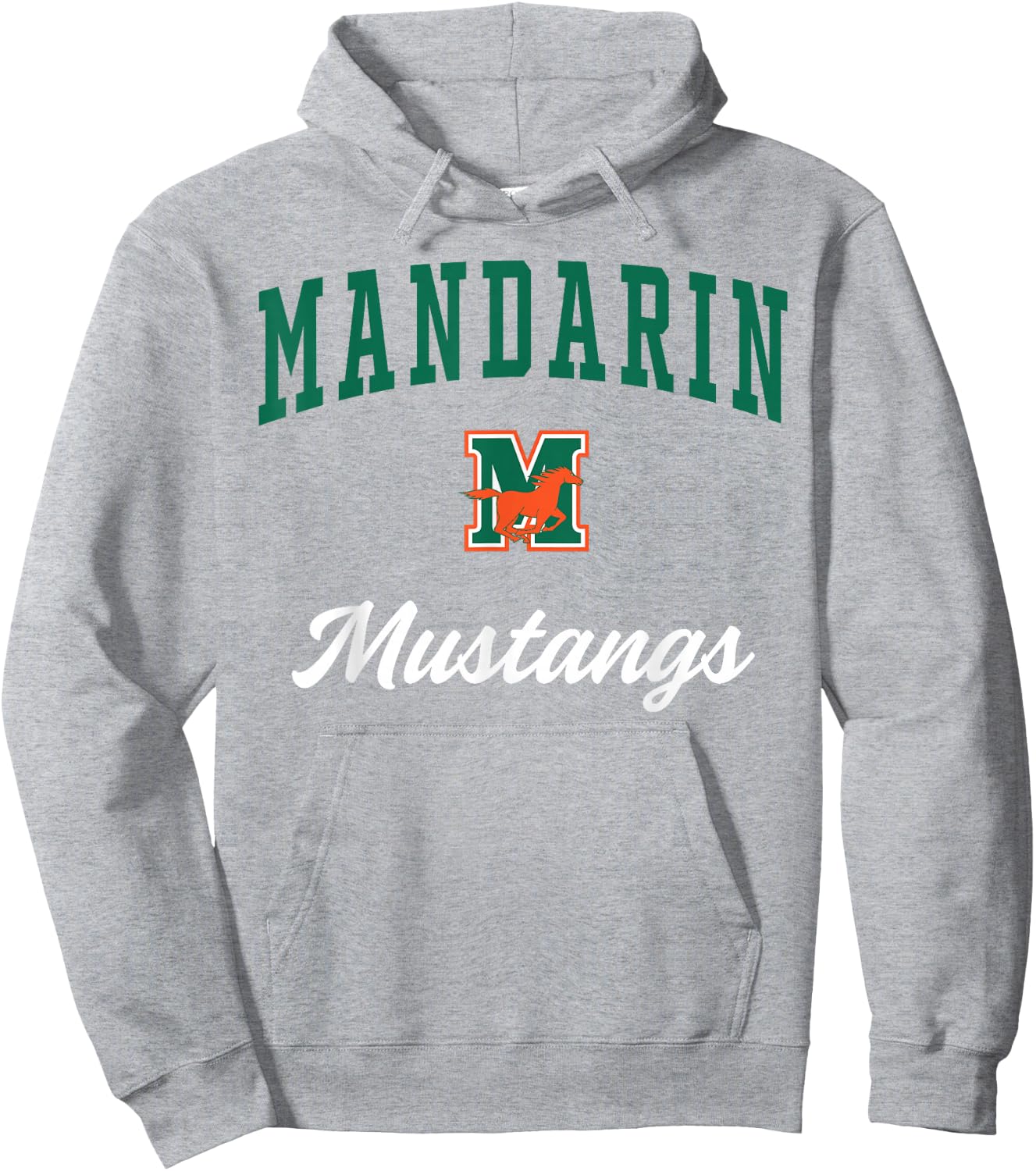Mandarin High School Mustangs Hoodie - Hoodie | Ash