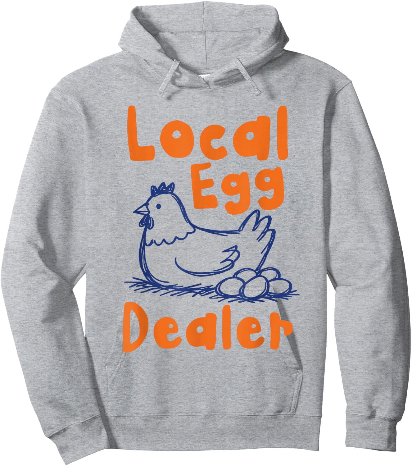 Local Egg Dealer Funny Chicken Farmer Hoodie - Hoodie | Ash