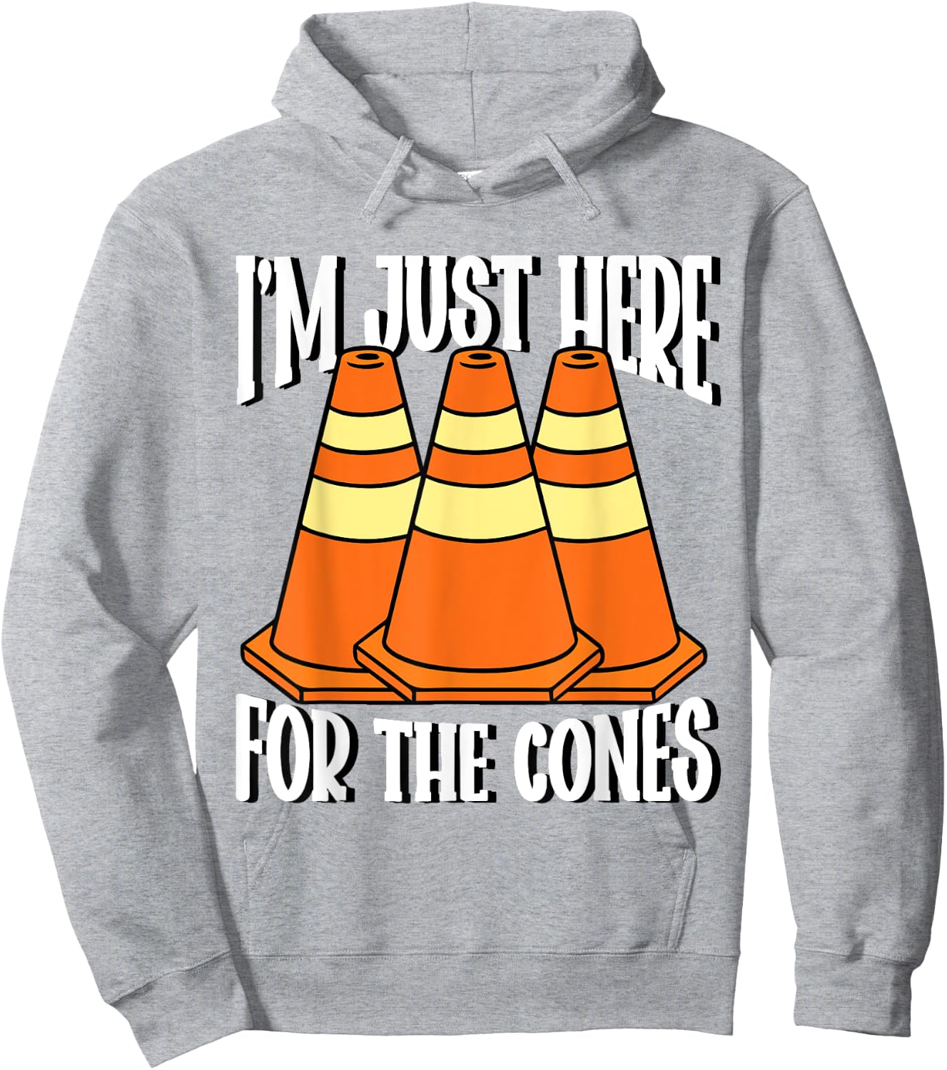 I'm Just Here For The Cones Halloween Costume Hoodie - Hoodie | Ash