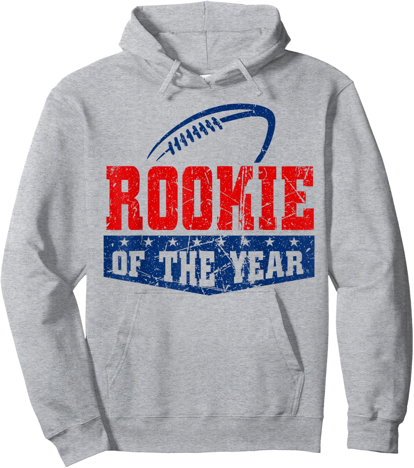 Funny Vintage Football Rookie of the Year Hoodie - Hoodie | Ash