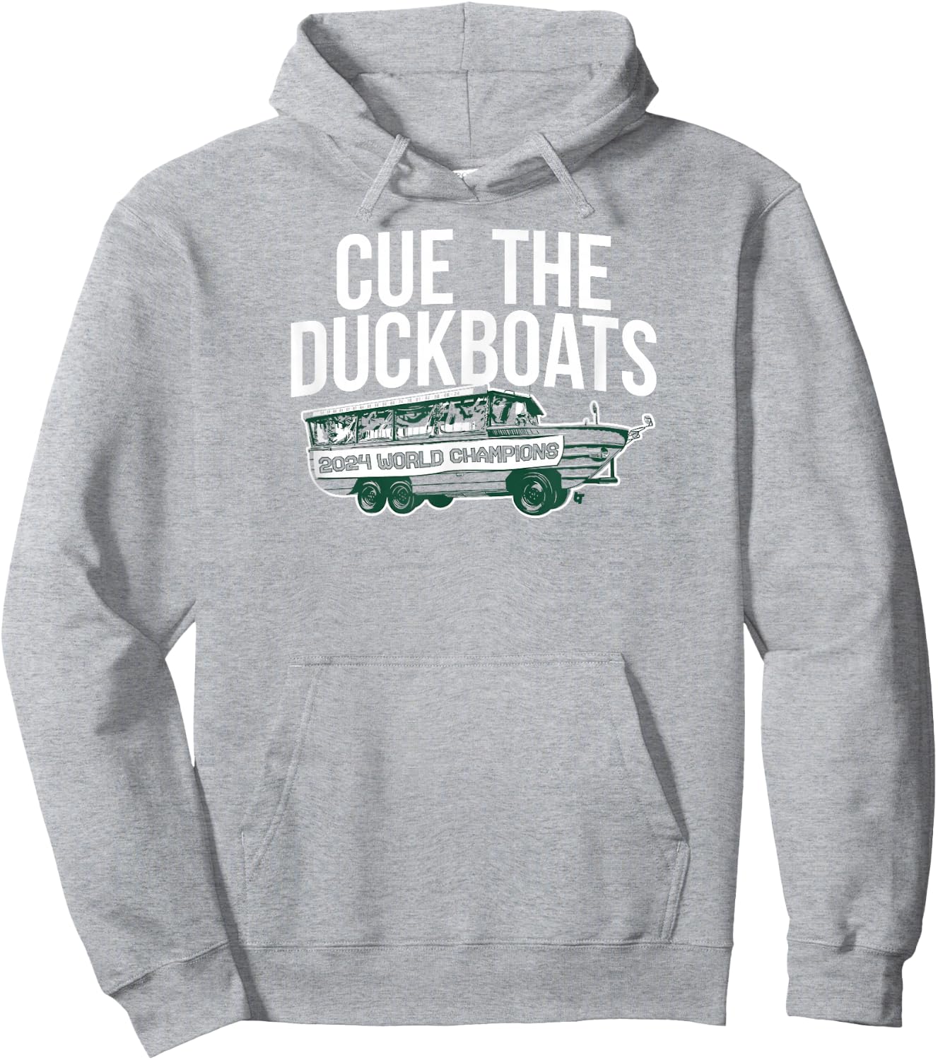 Cue the Duckboats - Boston Basketball Hoodie - Hoodie | Ash