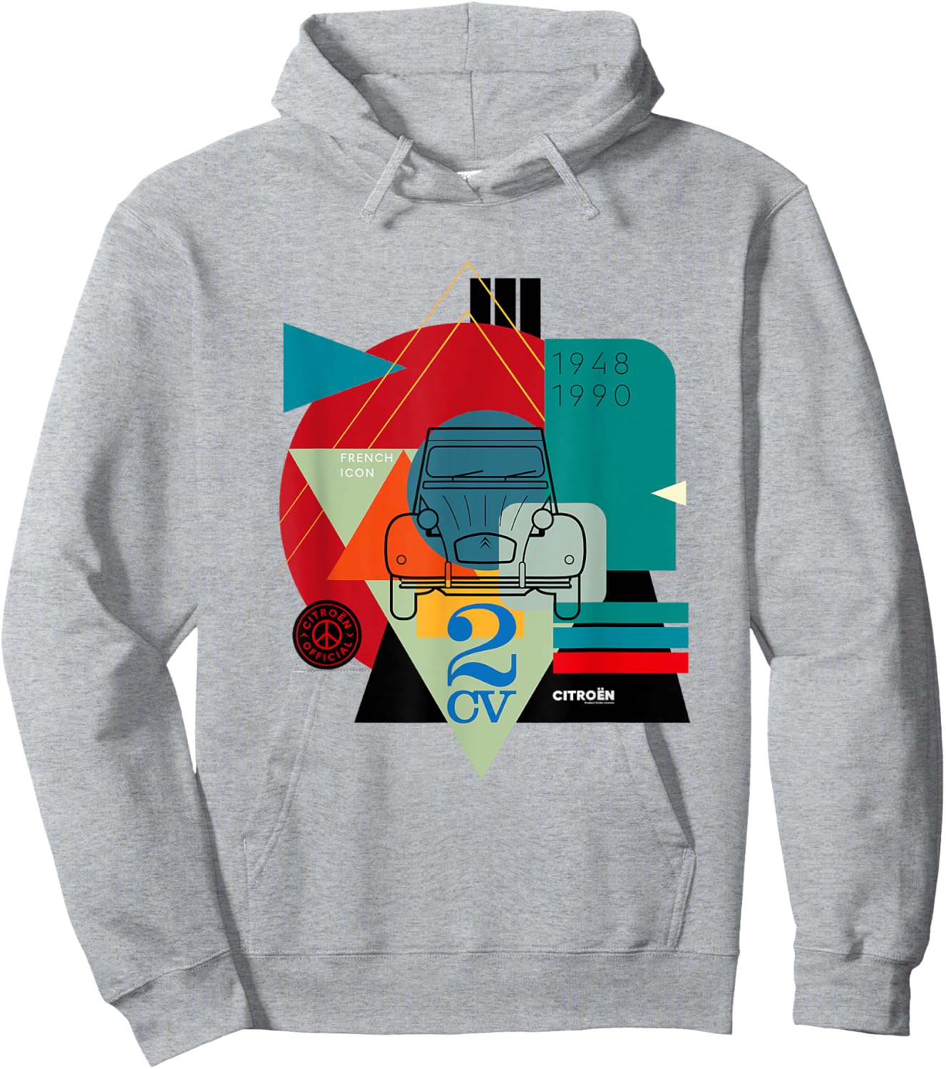 Citroën 2CV French Icon Hoodie - Hoodie | Ash