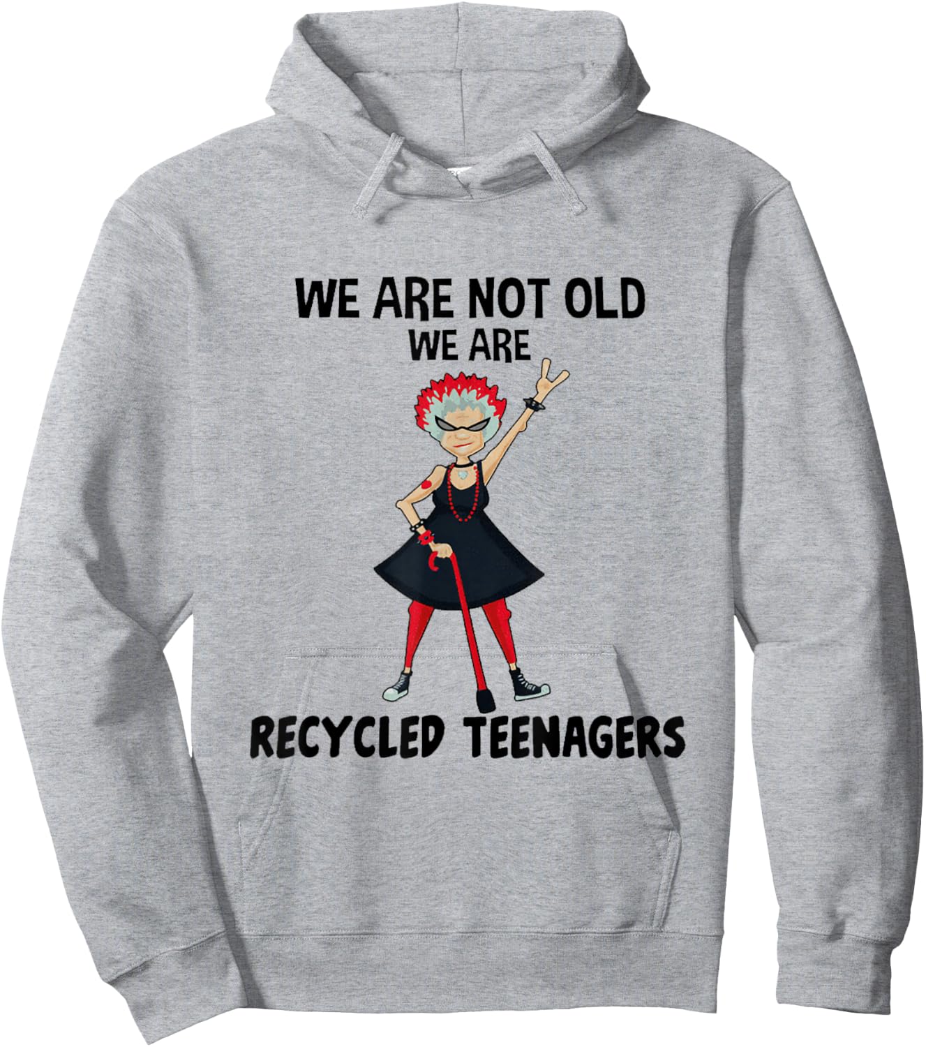 We Are Recycled Teenagers Hoodie - Hoodie | Ash
