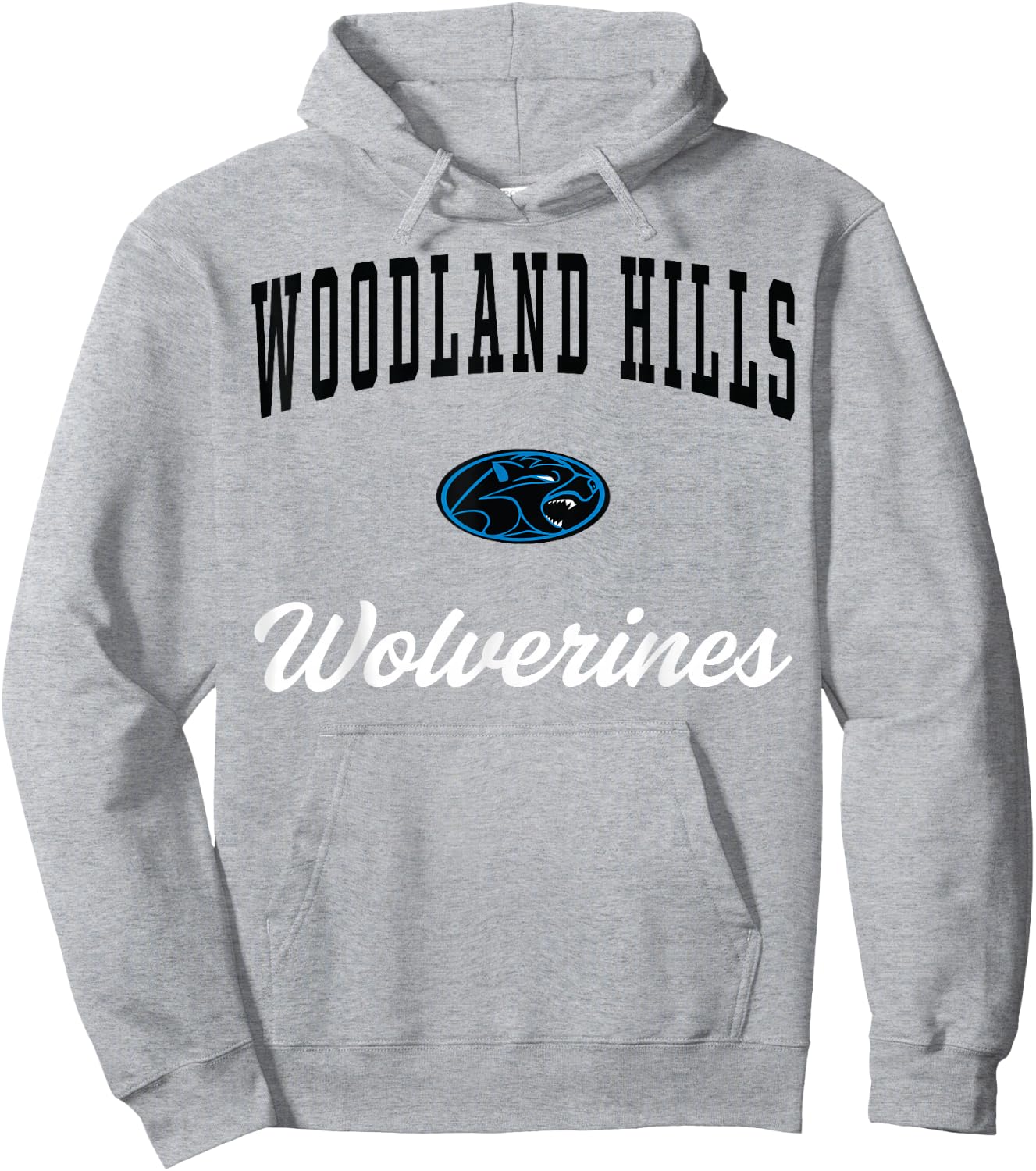 Woodland Hills High School Wolverines Hoodie - Hoodie | Ash