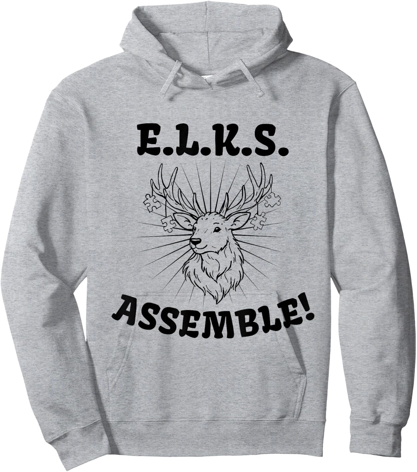 ELKS Assemble 2 Hoodie - Hoodie | Ash