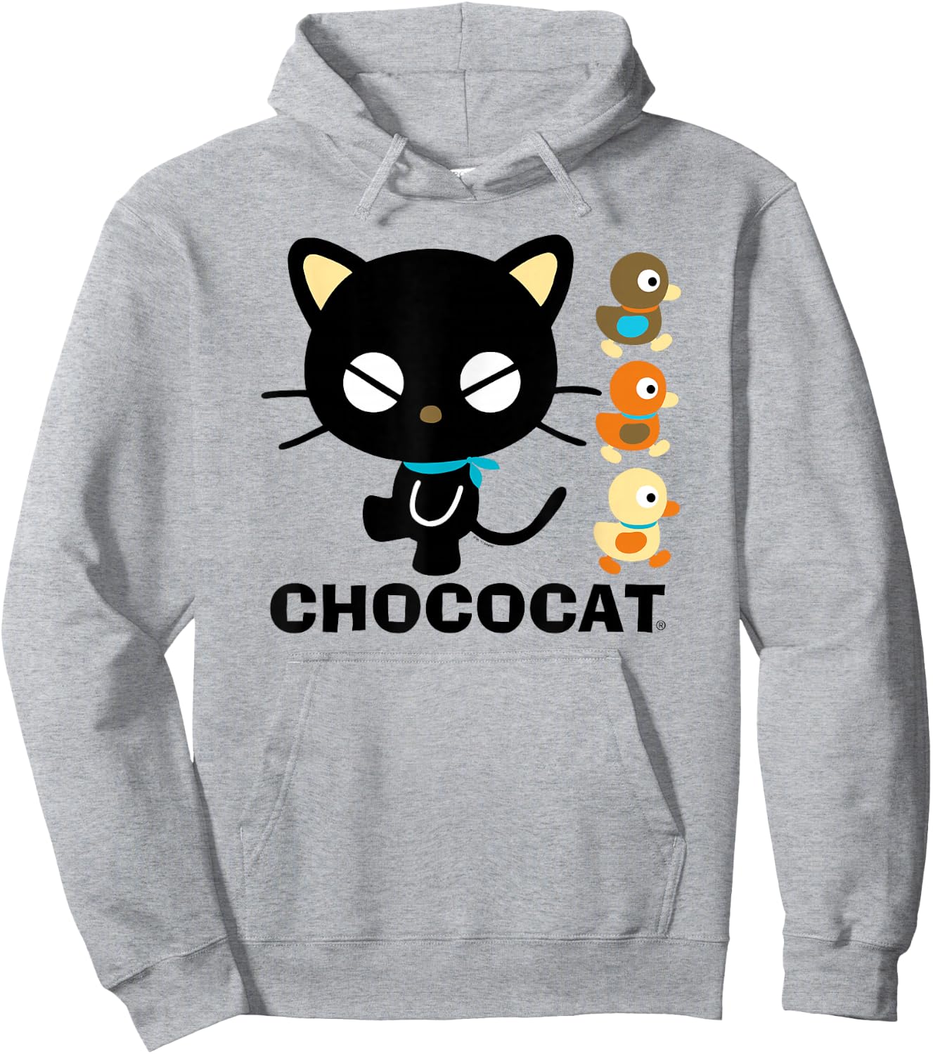 Chococat Logo and Duckies Hoodie - Hoodie | Ash