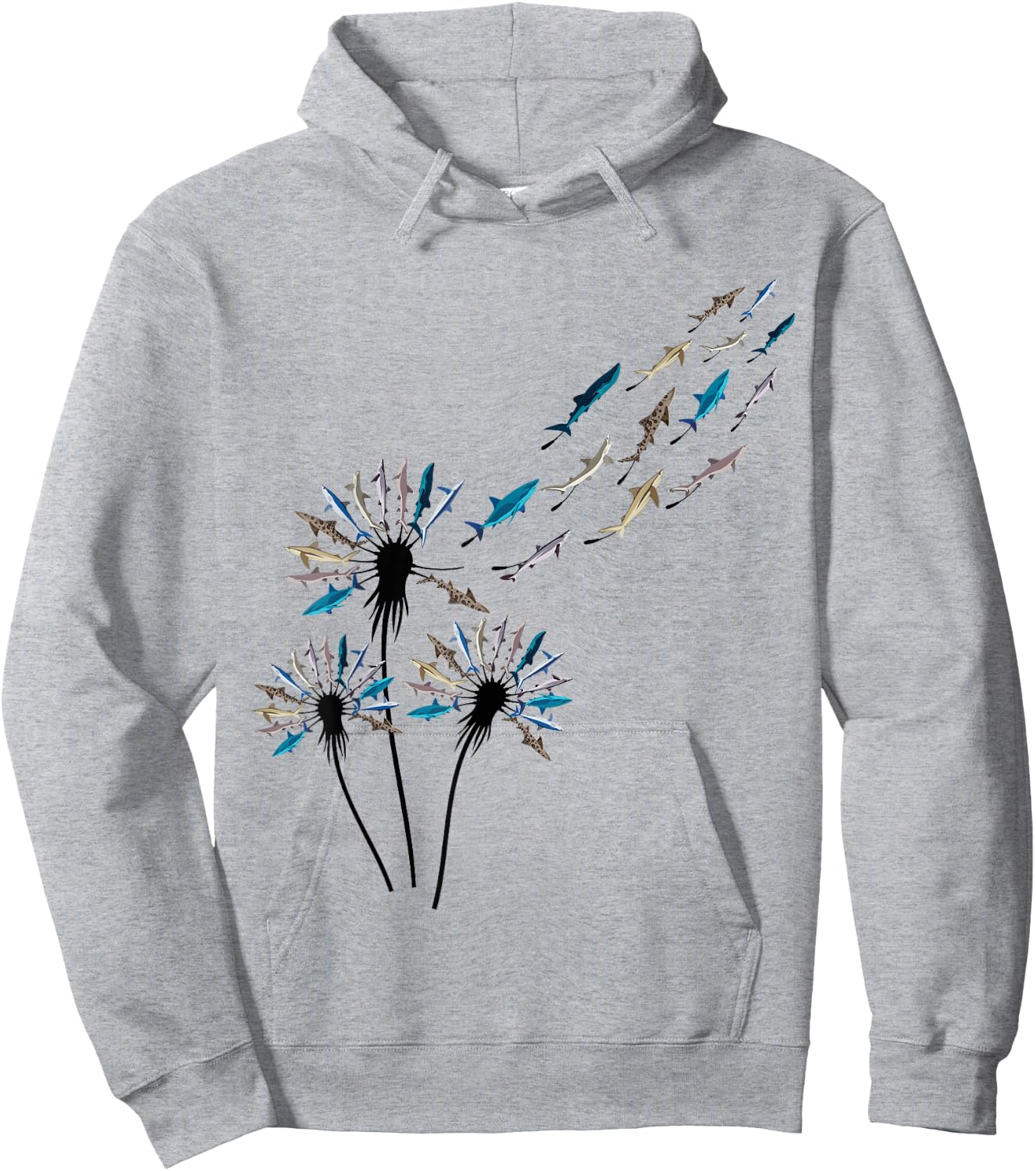 Dandelion Flower Shirt for Shark Lover Hoodie - Hoodie | Ash