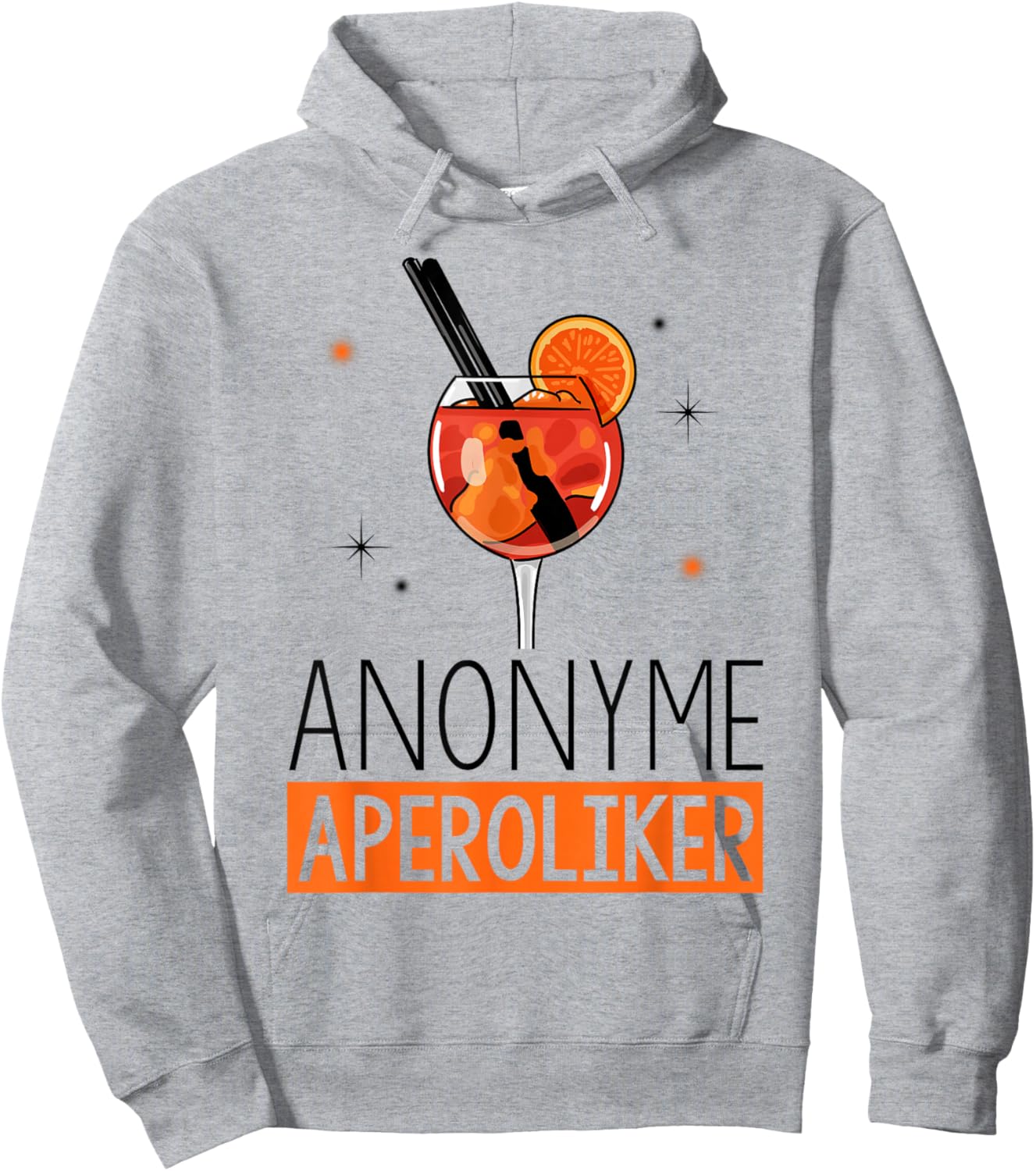 Aperolic Spray Anonymous Aperolics , White Hoodie - Hoodie | Ash