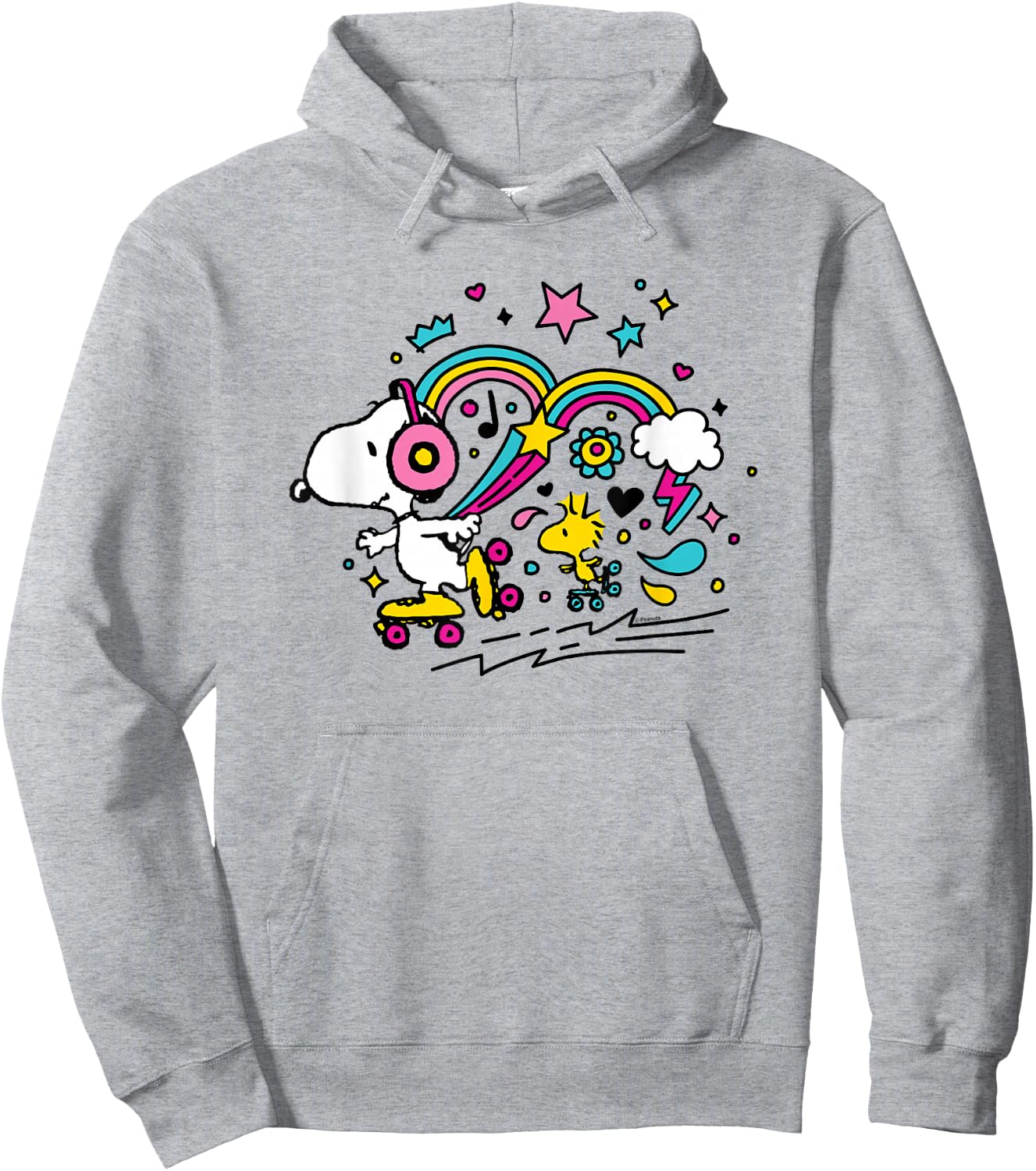 Peanuts - Snoopy Woodstock , blue Hoodie - Hoodie | Ash