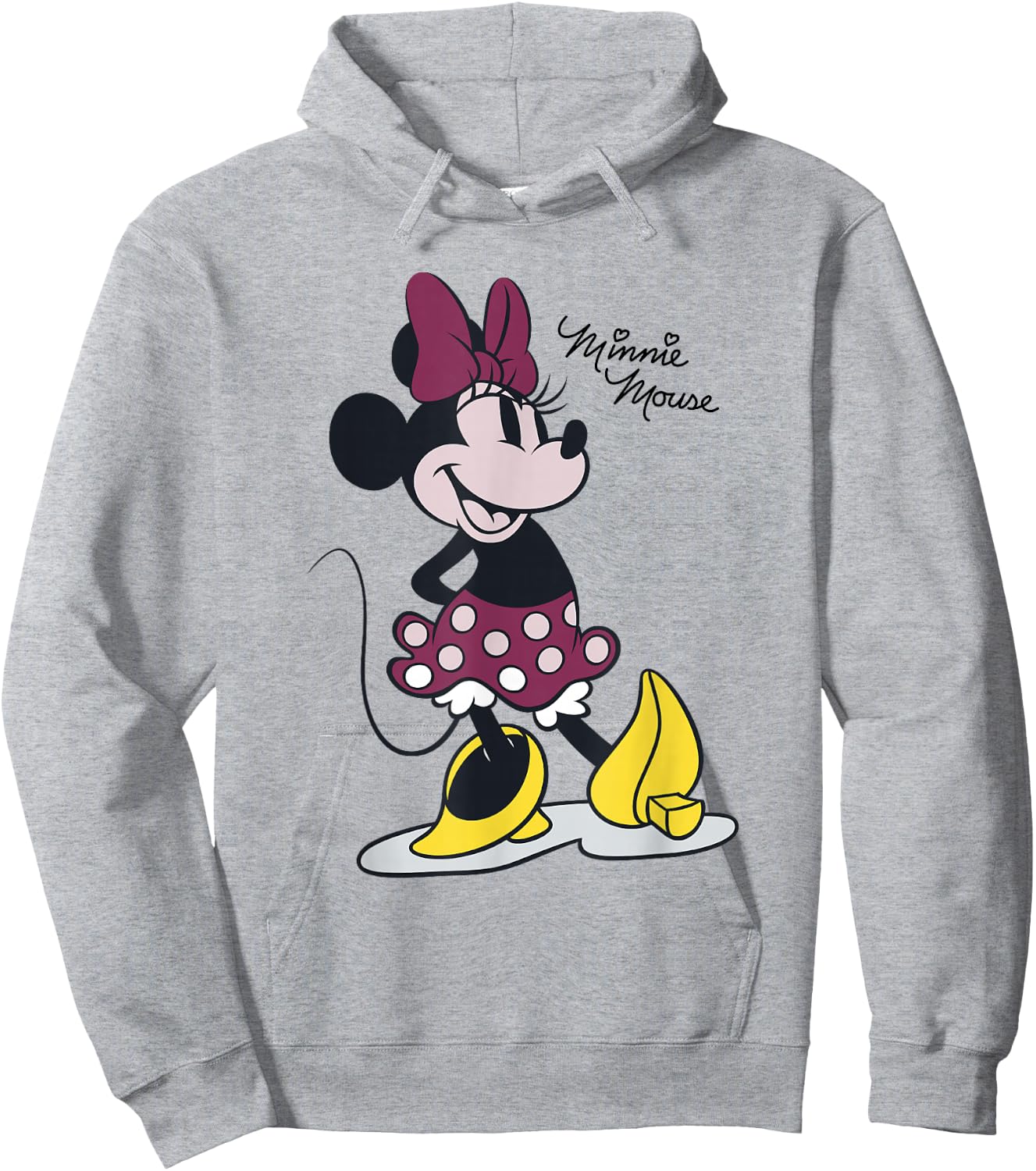 Disney Minnie Mouse Full Body Smiling Portrait Hoodie - Hoodie | Ash
