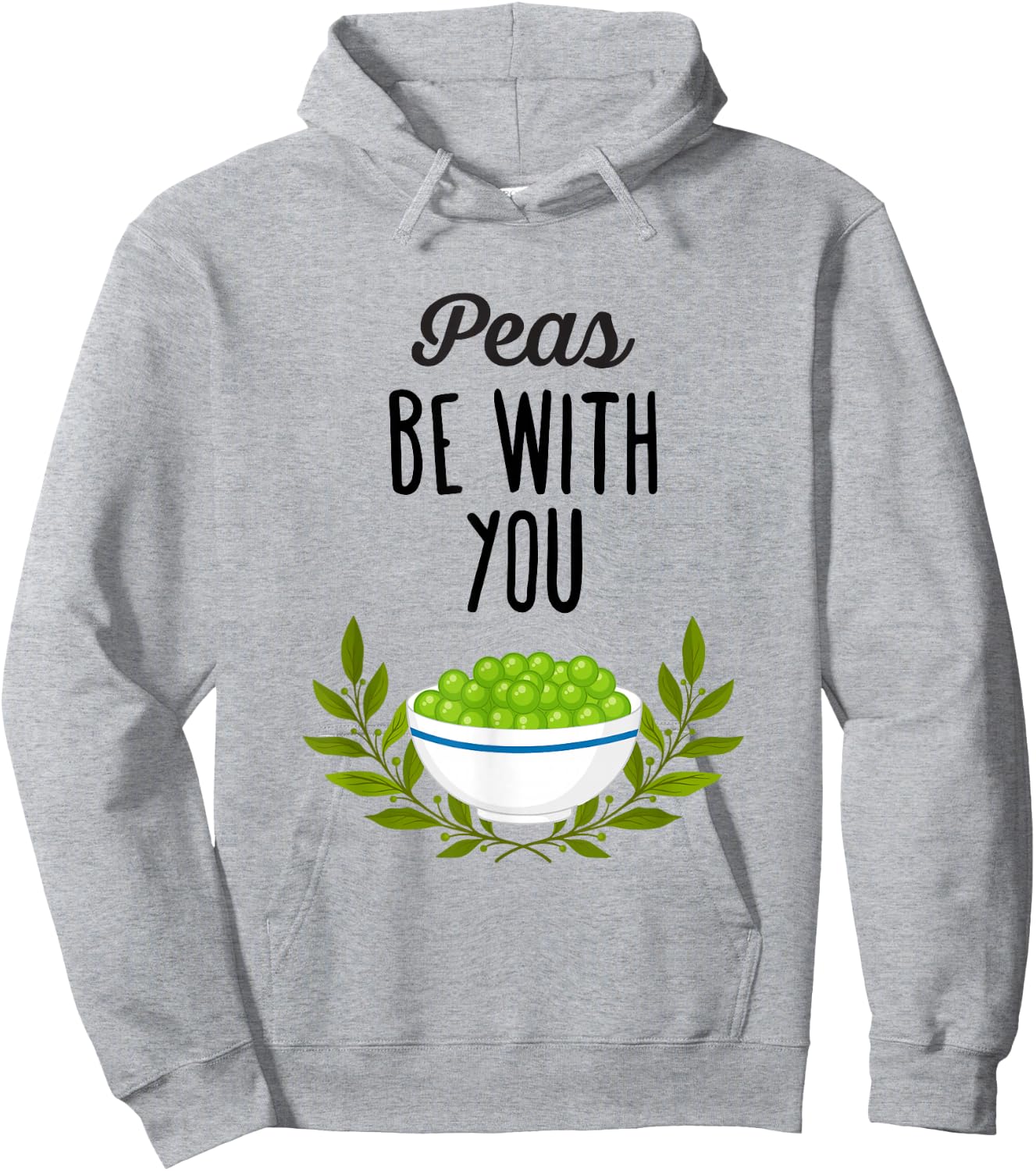 Peas be with you - Funny Thanksgiving Pun Hoodie - Hoodie | Ash