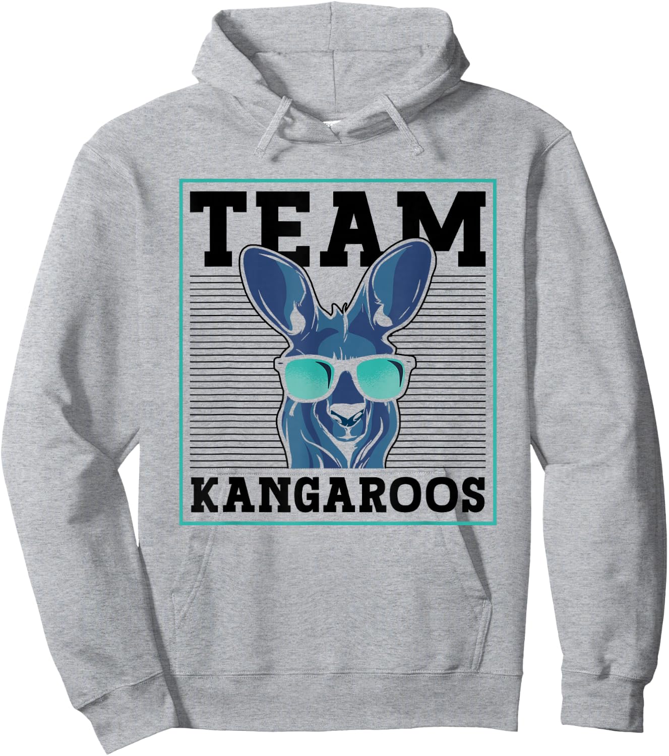 Team Kangaroos Animal Lover Australia Kangaroo Hoodie - Hoodie | Ash