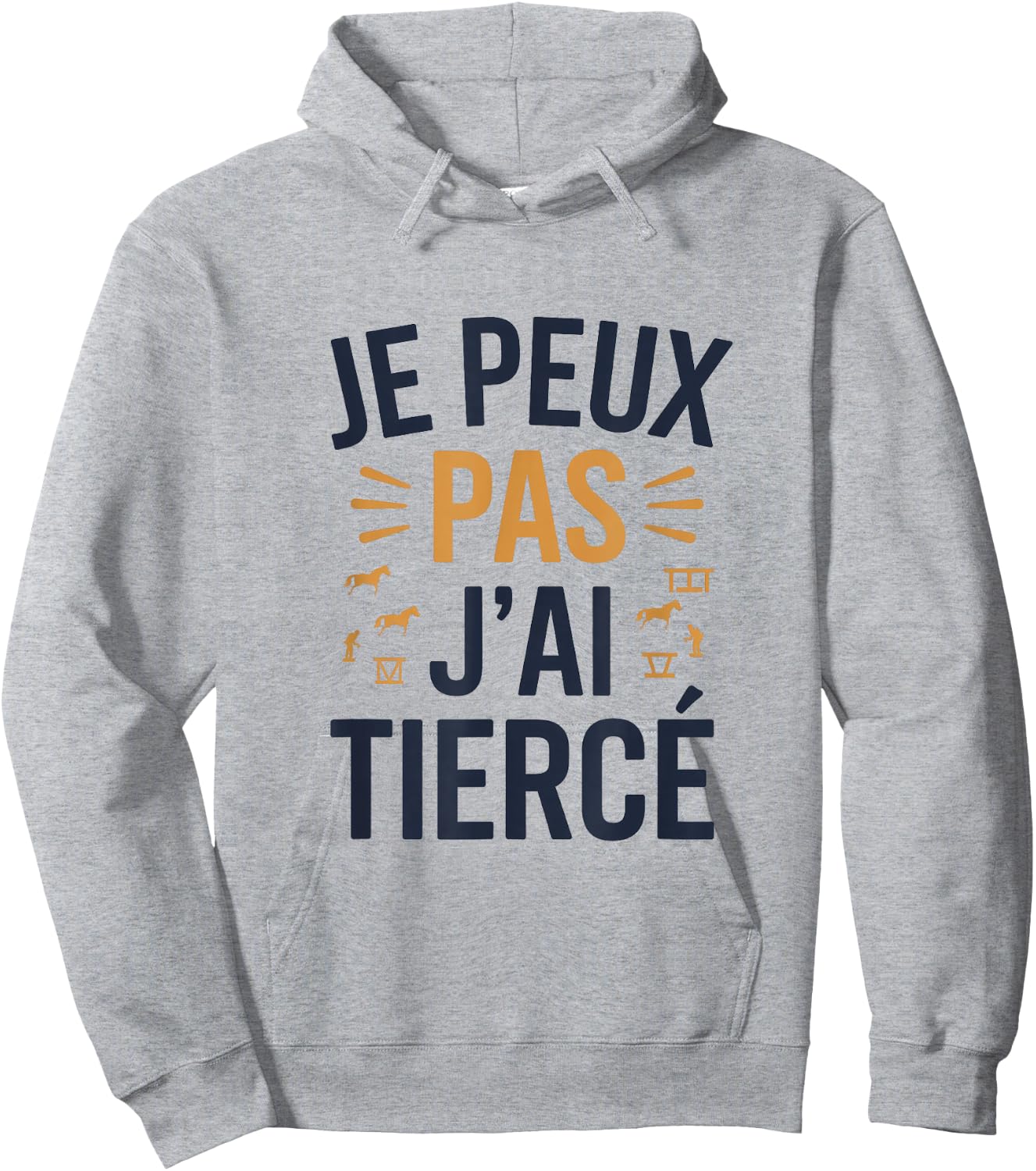 Je peux pas j'ai Tiercé , white, S Hoodie - Hoodie | Ash