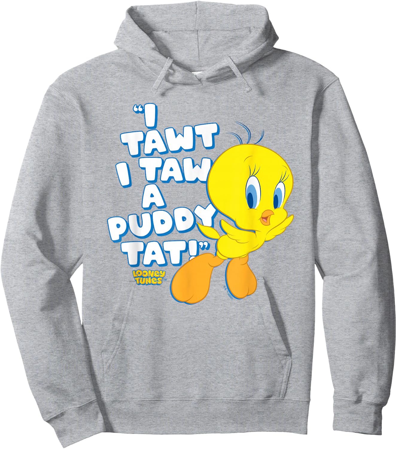 Looney Tunes Tweety Puddy Tat Hoodie - Hoodie | Ash