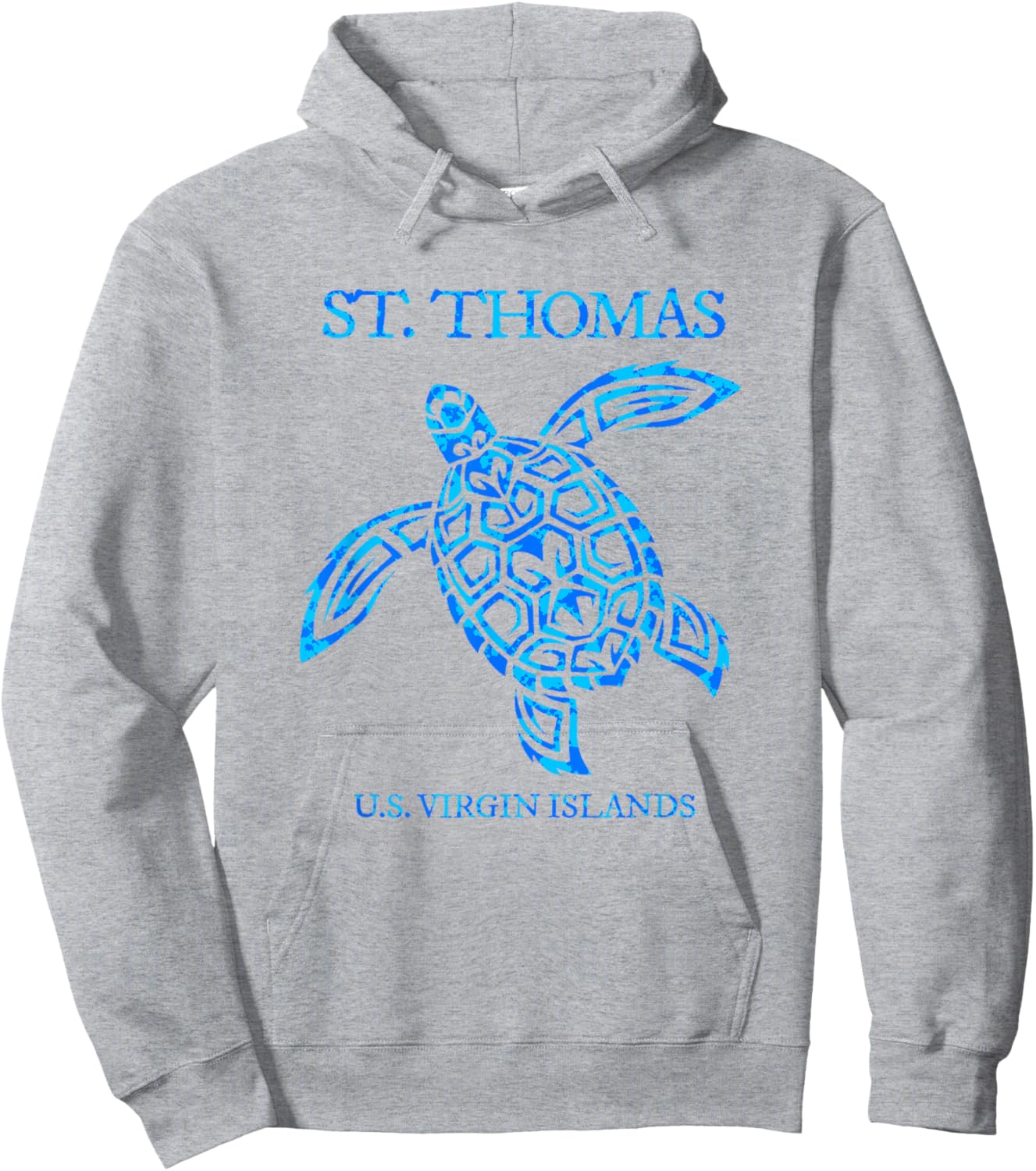 St Thomas Sea Turtles USVI Vacation Souvenir Hoodie - Hoodie | Ash