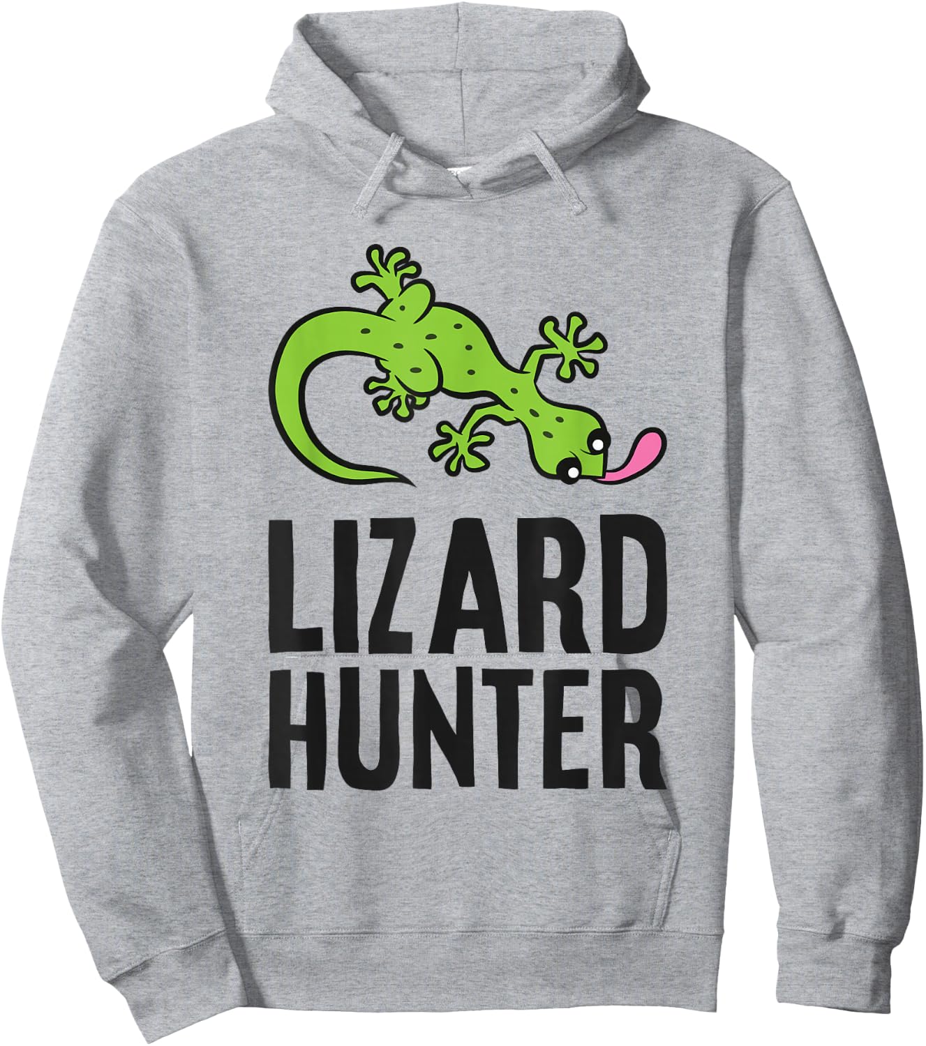 Lizard Catcher Reptile Funny Lizard Hunter Hoodie - Hoodie | Ash