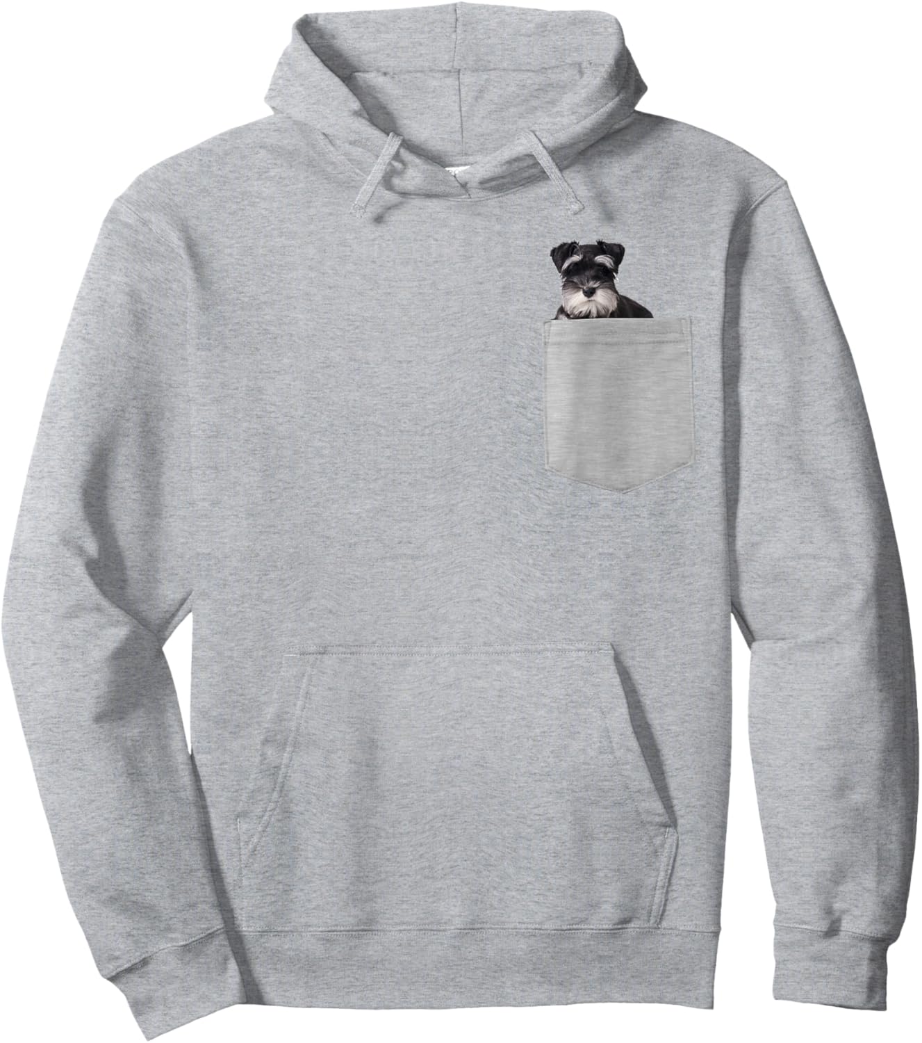 Dog in Your Pocket Miniature Schnauzer Hoodie - Hoodie | Ash