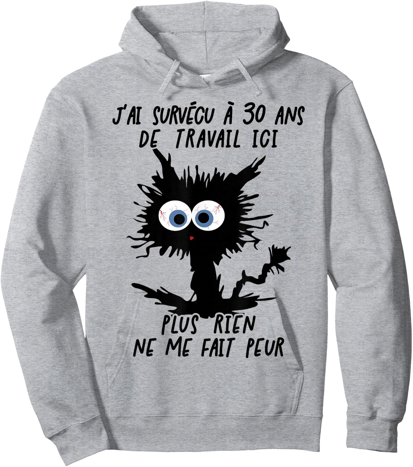 I Survived 30 Years Working Here , grey, S Hoodie - Hoodie | Ash