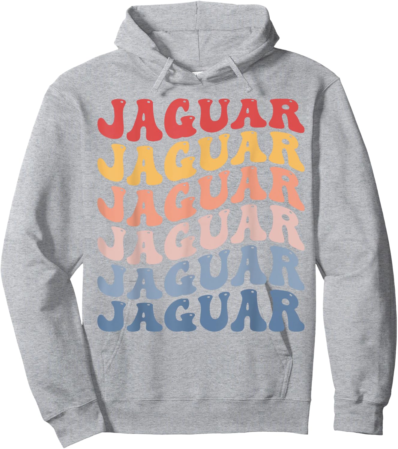 Jaguar Groovy Retro Hoodie - Hoodie | Ash