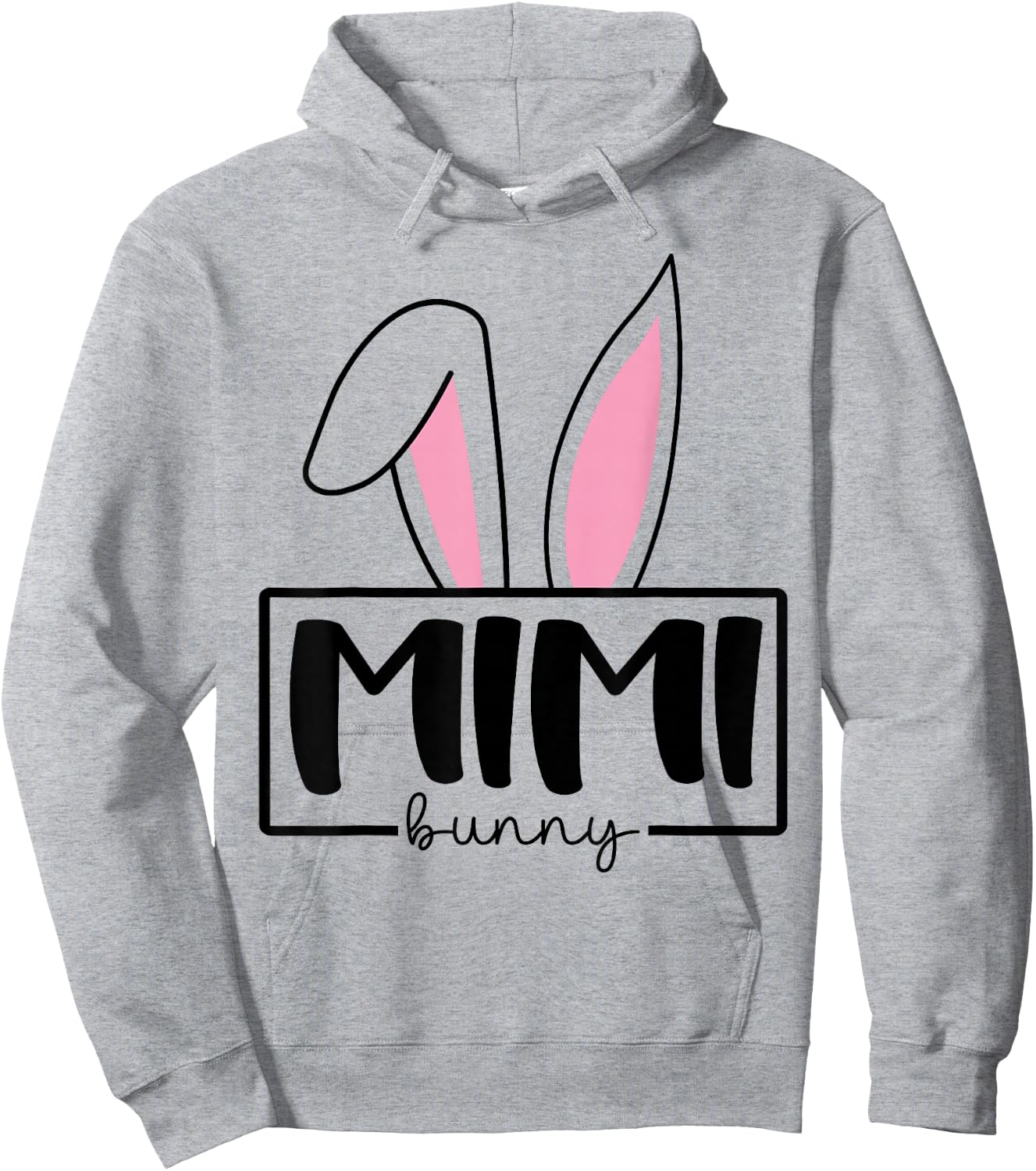 Funny Mimi Bunny Happy Easter Family Matching Hoodie - Hoodie | Ash