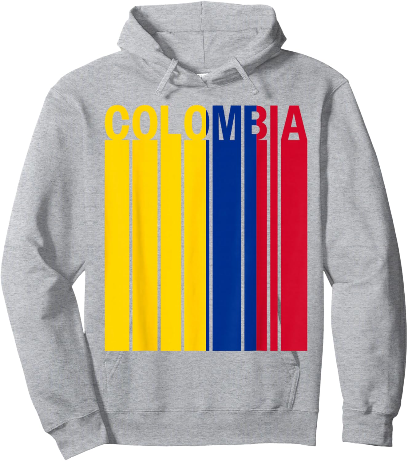 Colombia Flag Hoodie - Hoodie | Ash