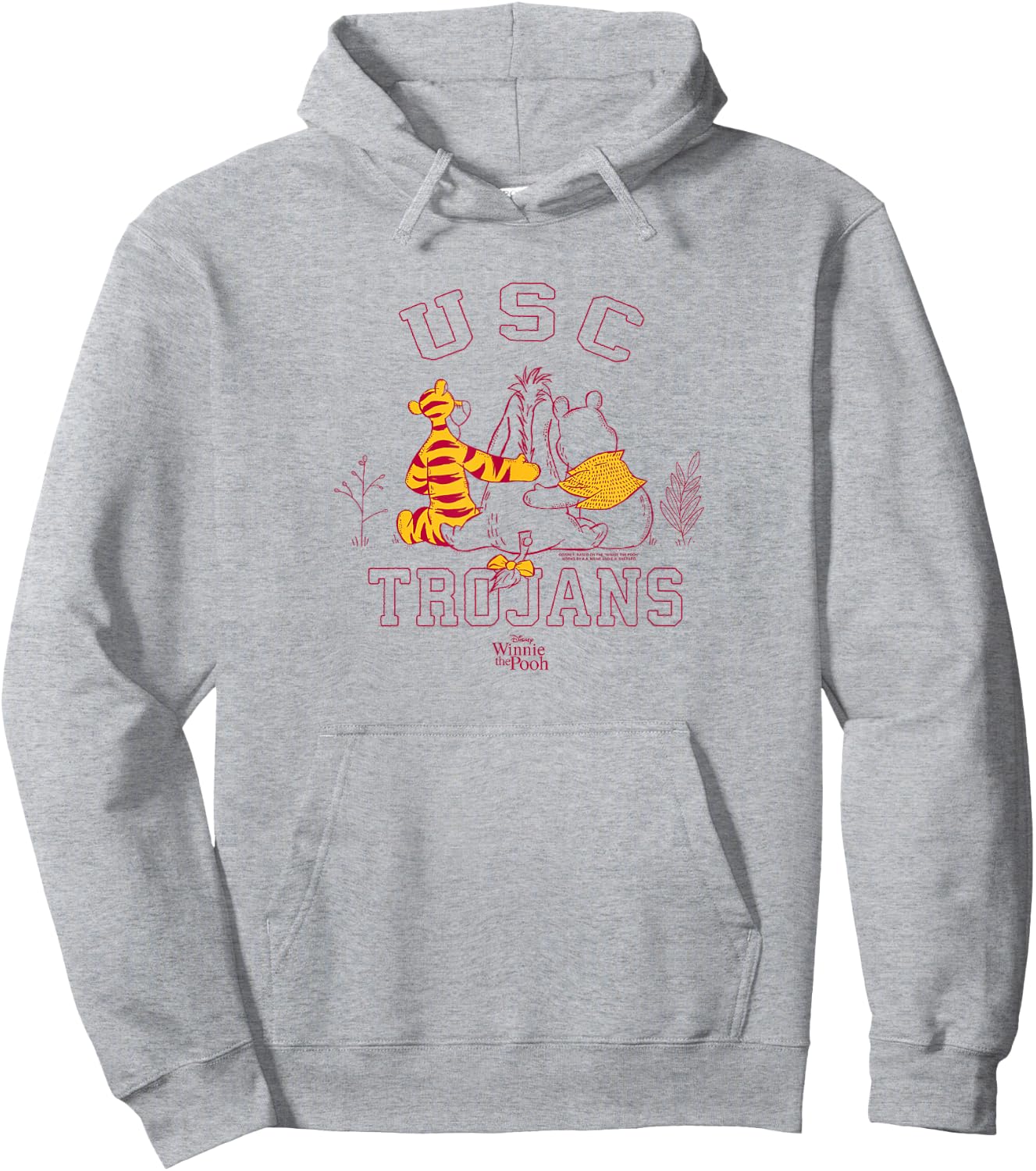 USC Trojans Winnie The Pooh and Friends White Hoodie - Hoodie | Ash