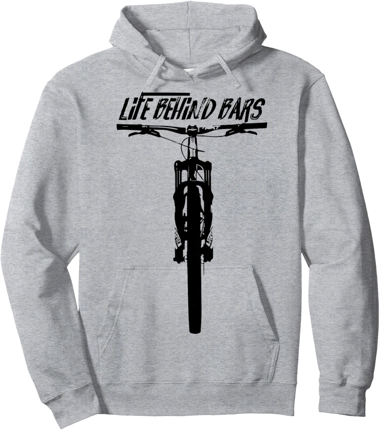 Life Behind Bars Bicycle Pun Hoodie - Hoodie | Ash