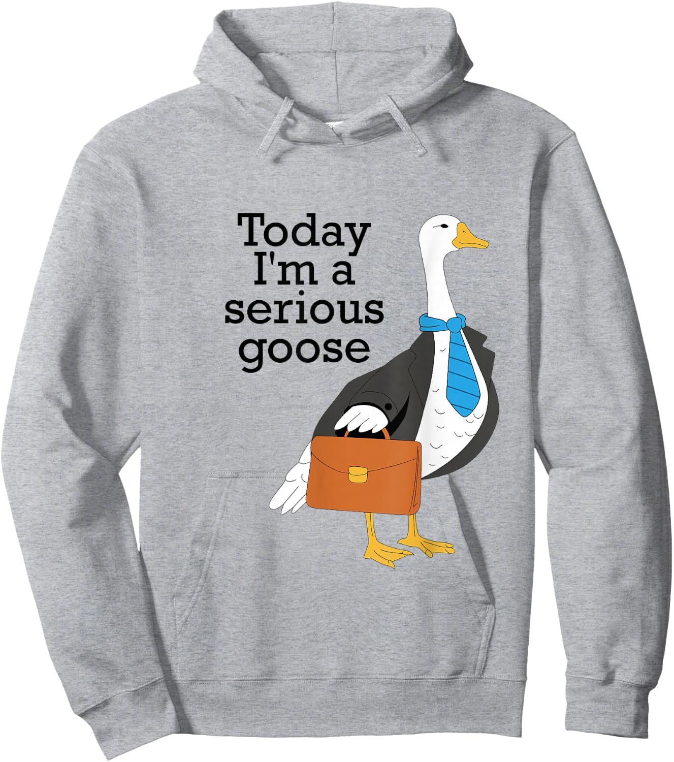 Today I'm A Serious Goose Funny Goose Men Women Hoodie - Hoodie | Ash