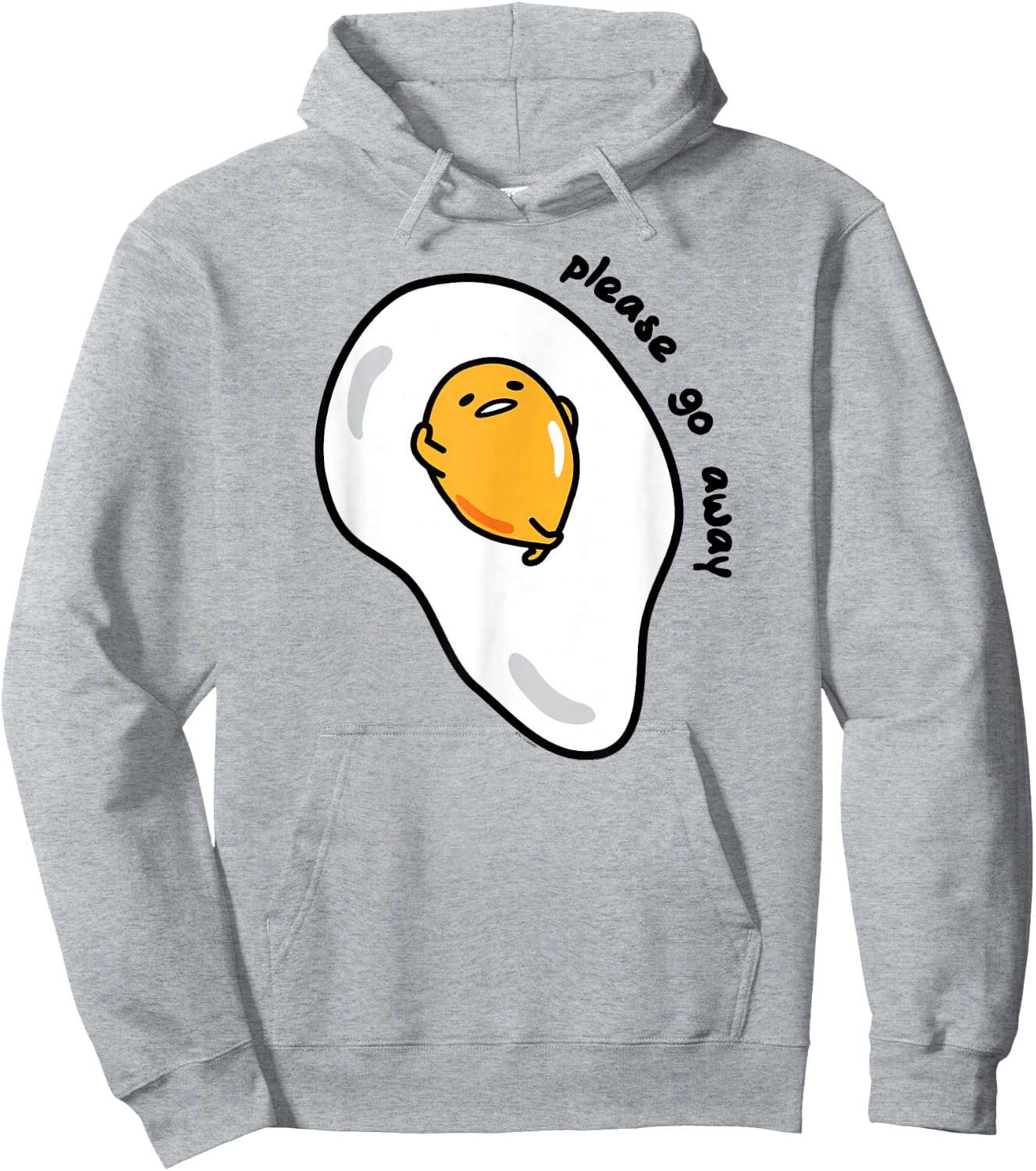 Gudetama Please Go Away Hoodie - Hoodie | Ash