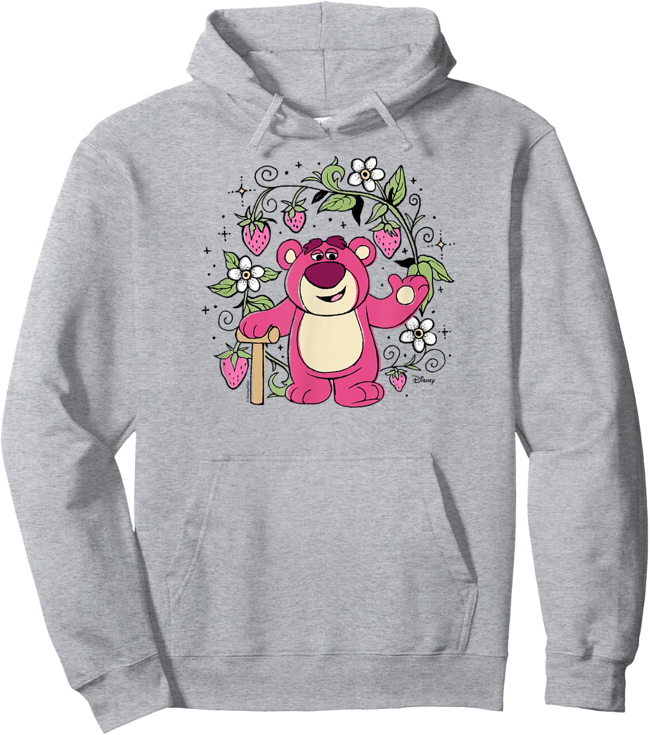 Toy Story - Lotso Strawberry Scented Bear Hoodie - Hoodie | Ash