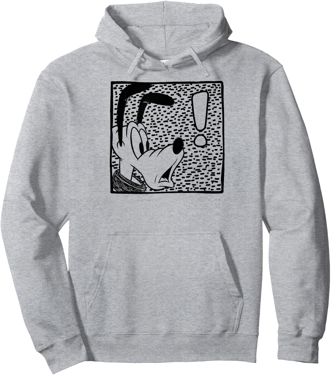 Pluto - Shocked Character Box Hoodie - Hoodie | Ash