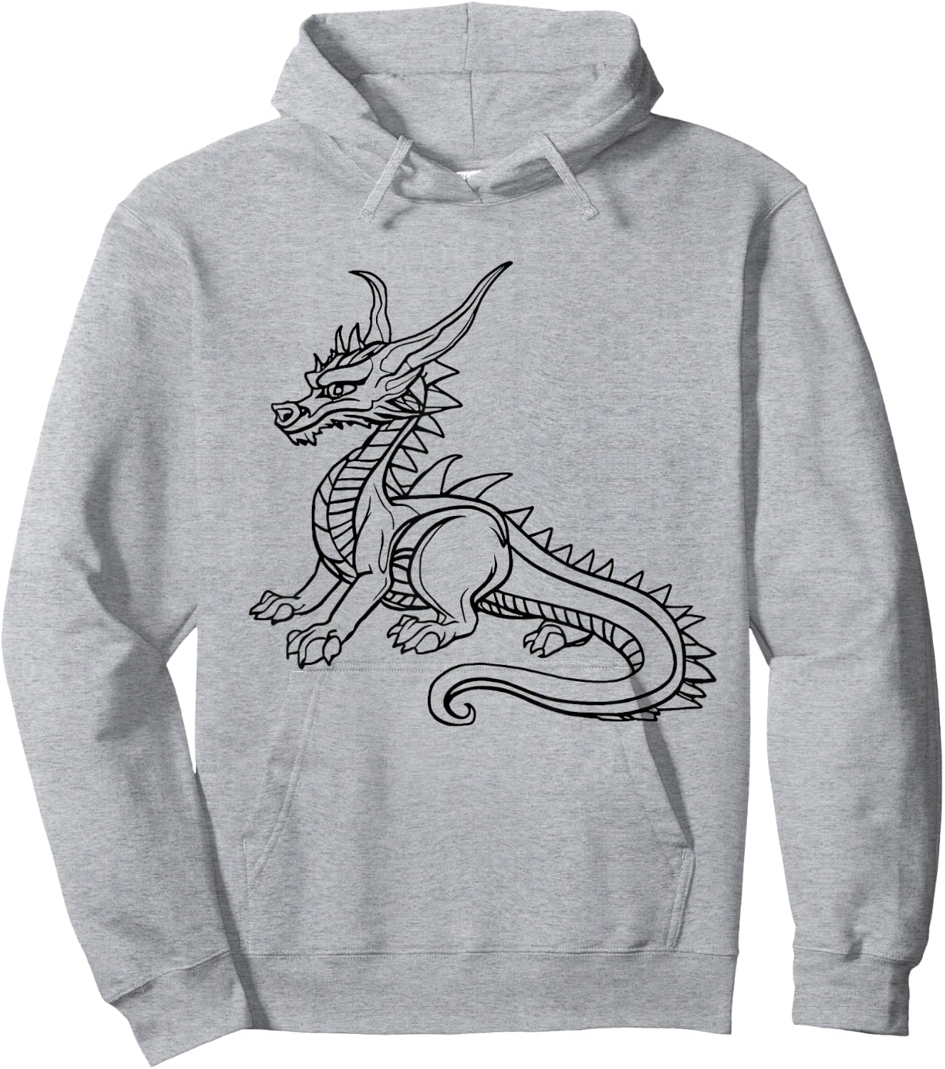 Color the dragon and paint it yourself Hoodie - Hoodie | Ash